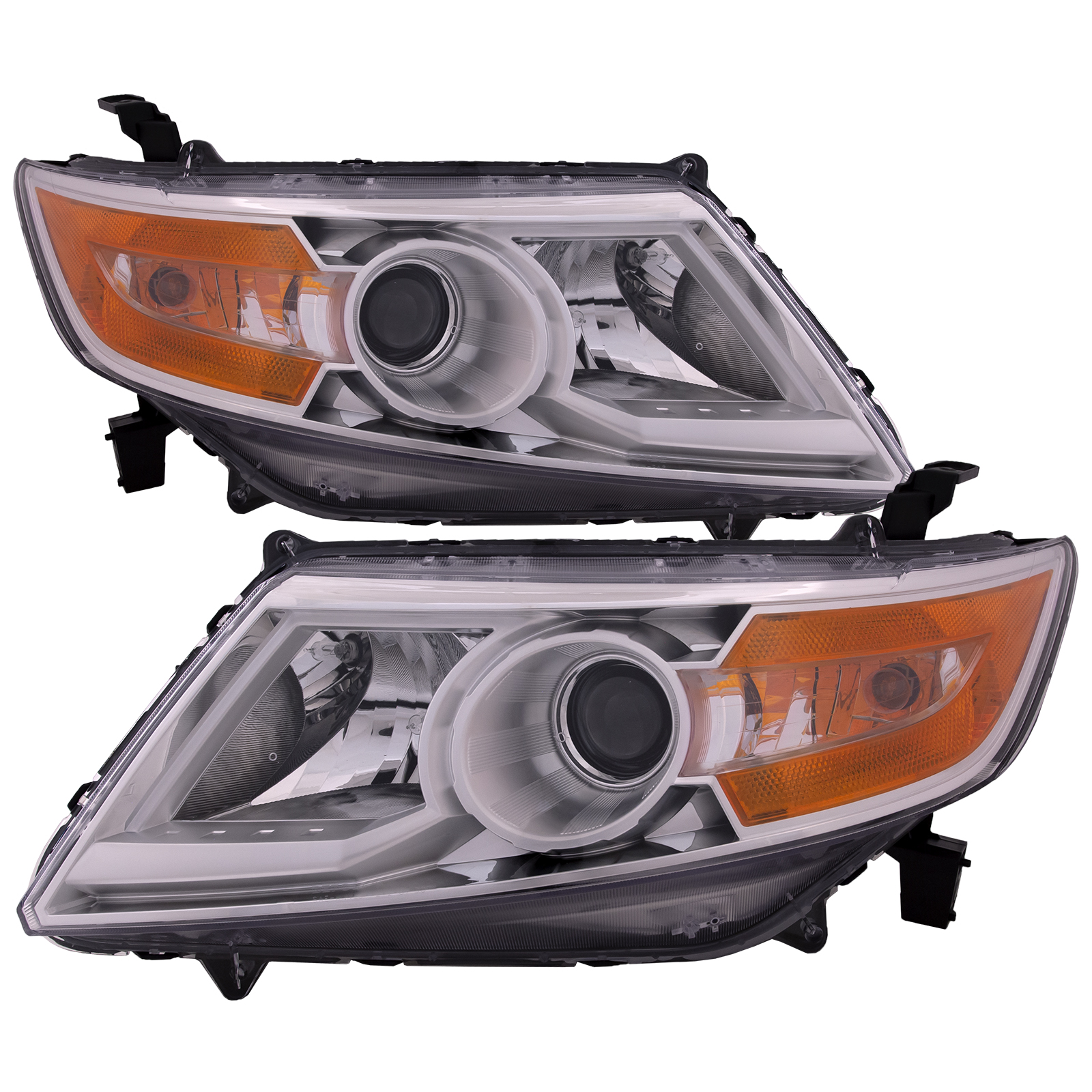 Headlight Set For 11-13 Honda Odyssey; CAPA Certified
