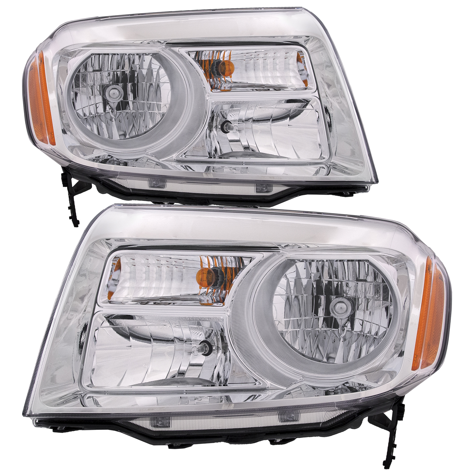 Headlight Set For 12-15 Honda Pilot; CAPA Certified