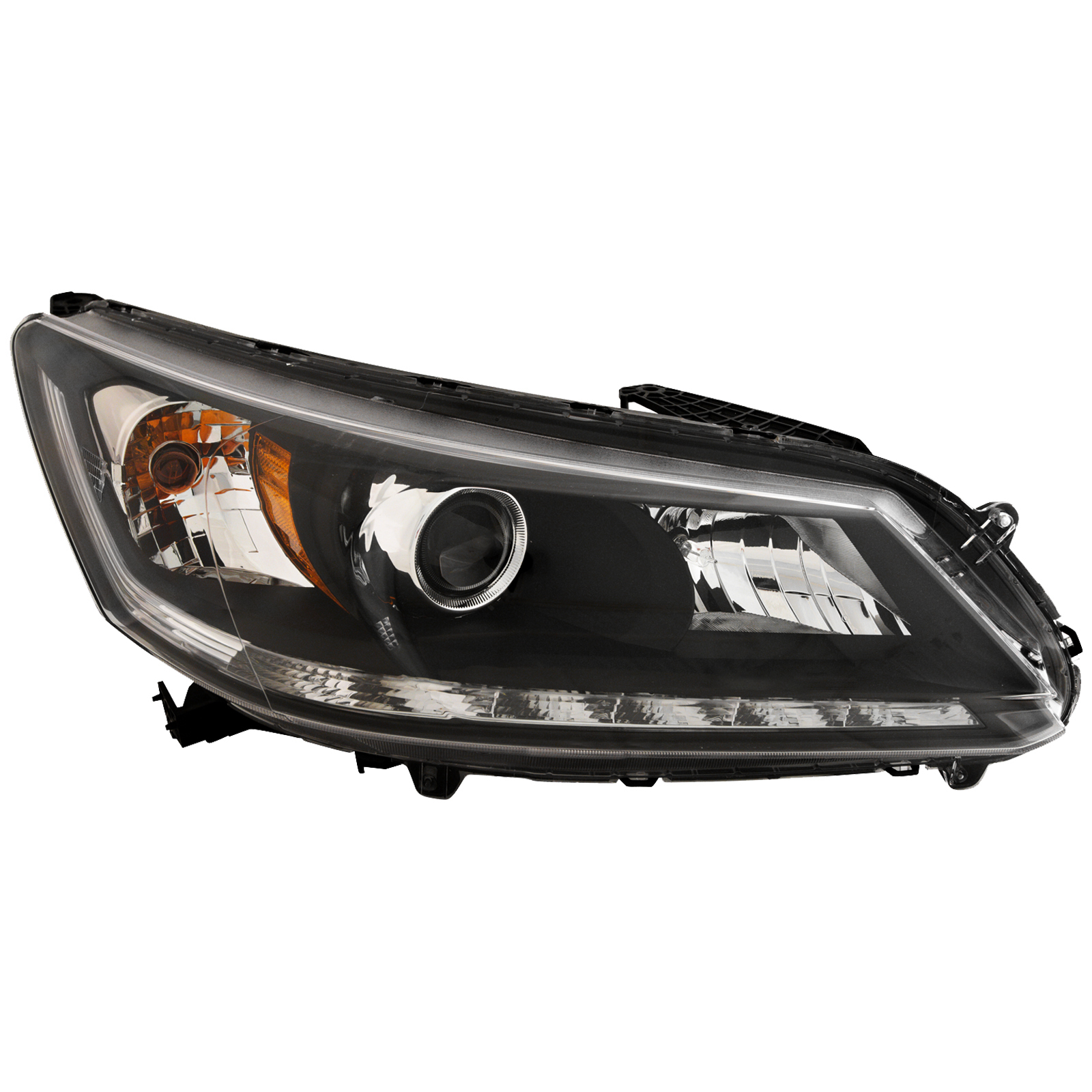Right Passenger Side Headlight For 13-15 Honda Accord; CAPA Certified