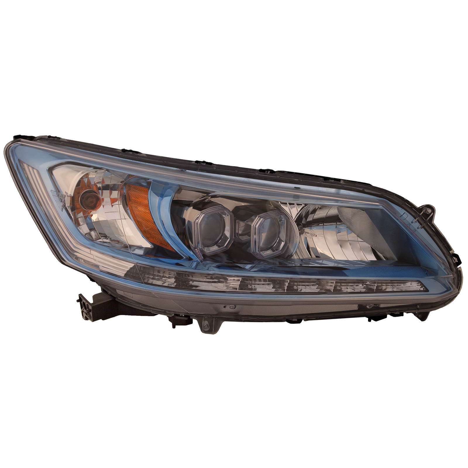 Right Passenger Side Headlight For 14-15 Honda Accord; CAPA Certified