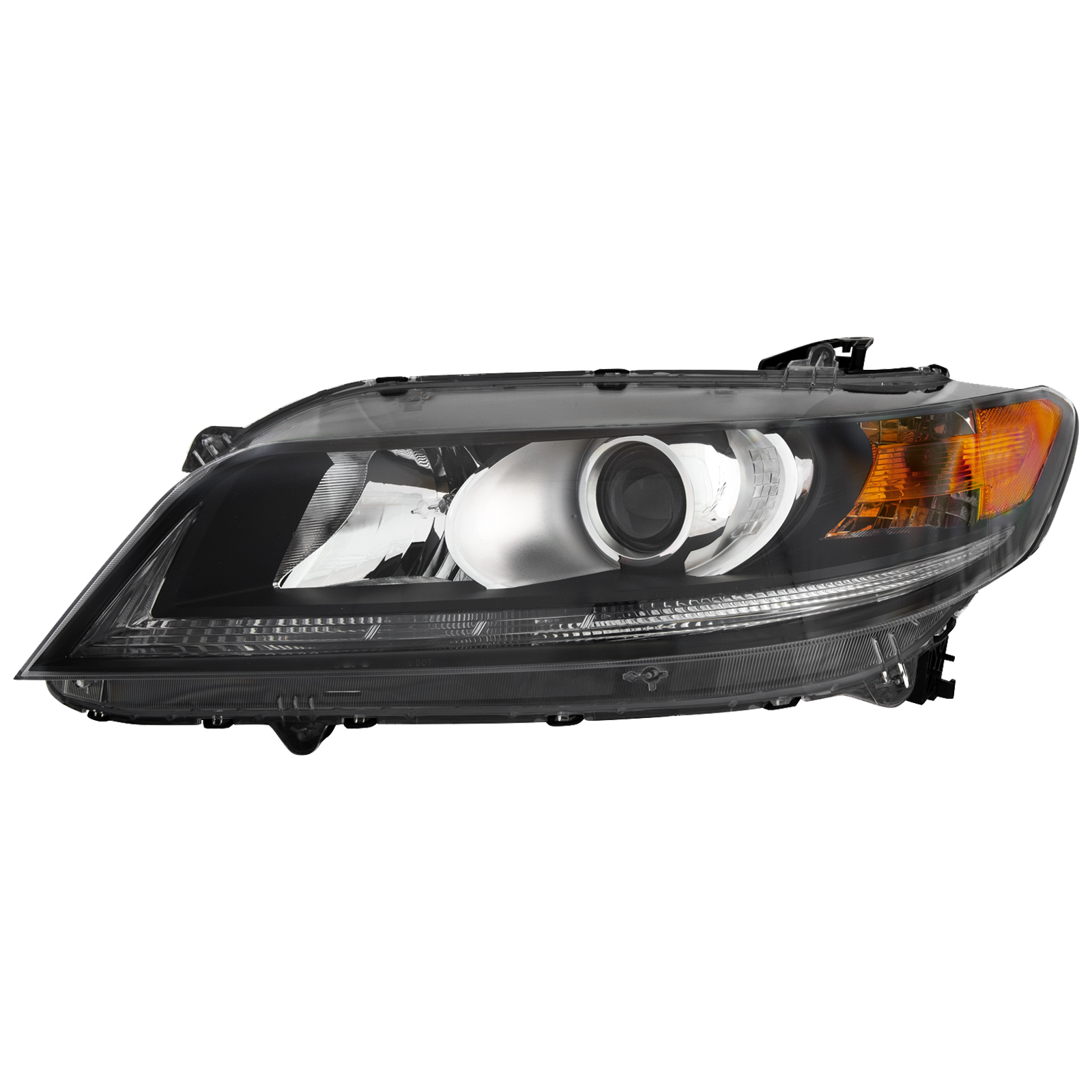 Left Driver Side Headlight For 13-15 Honda Accord; CAPA Certified