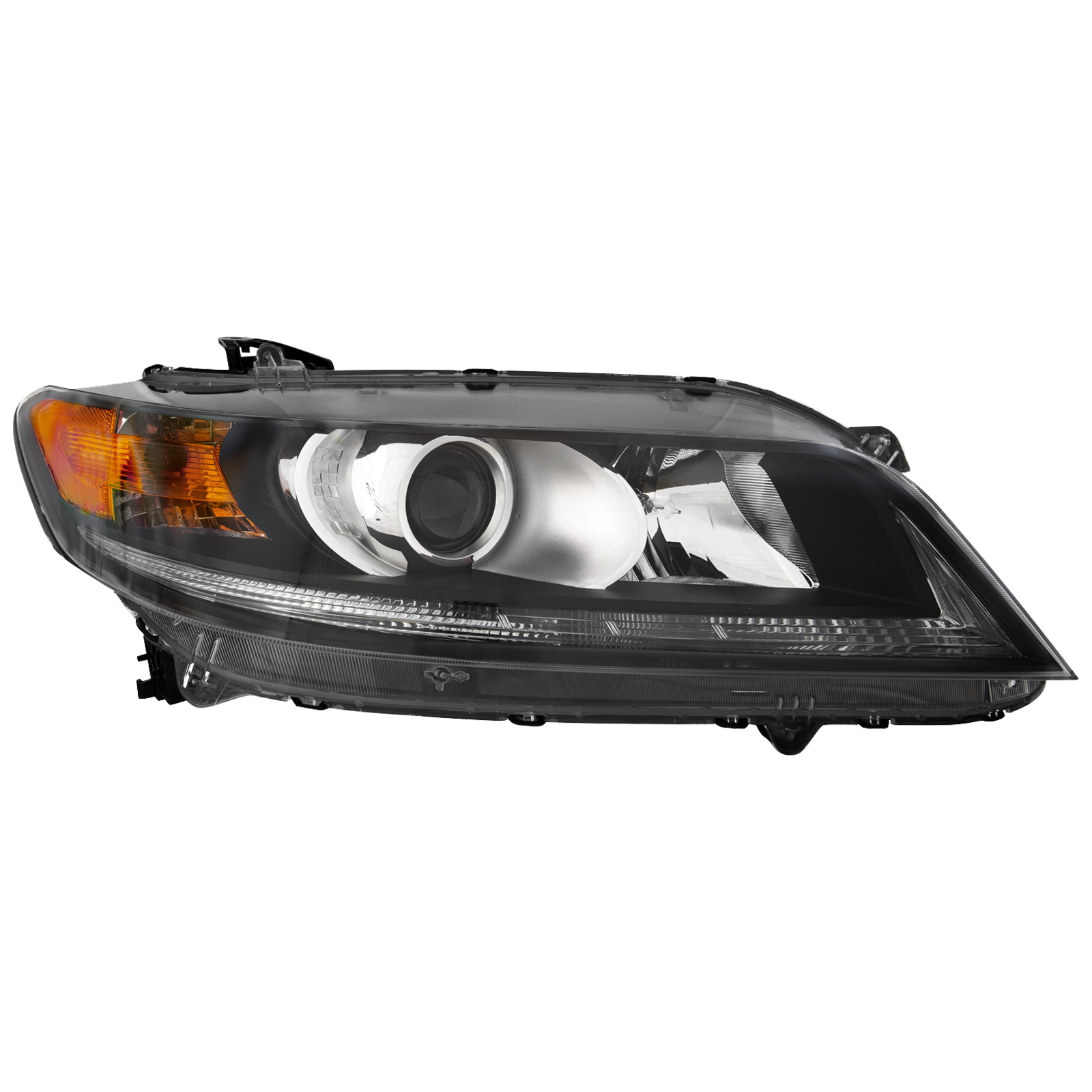 Right Passenger Side Headlight For 13-15 Honda Accord; CAPA Certified
