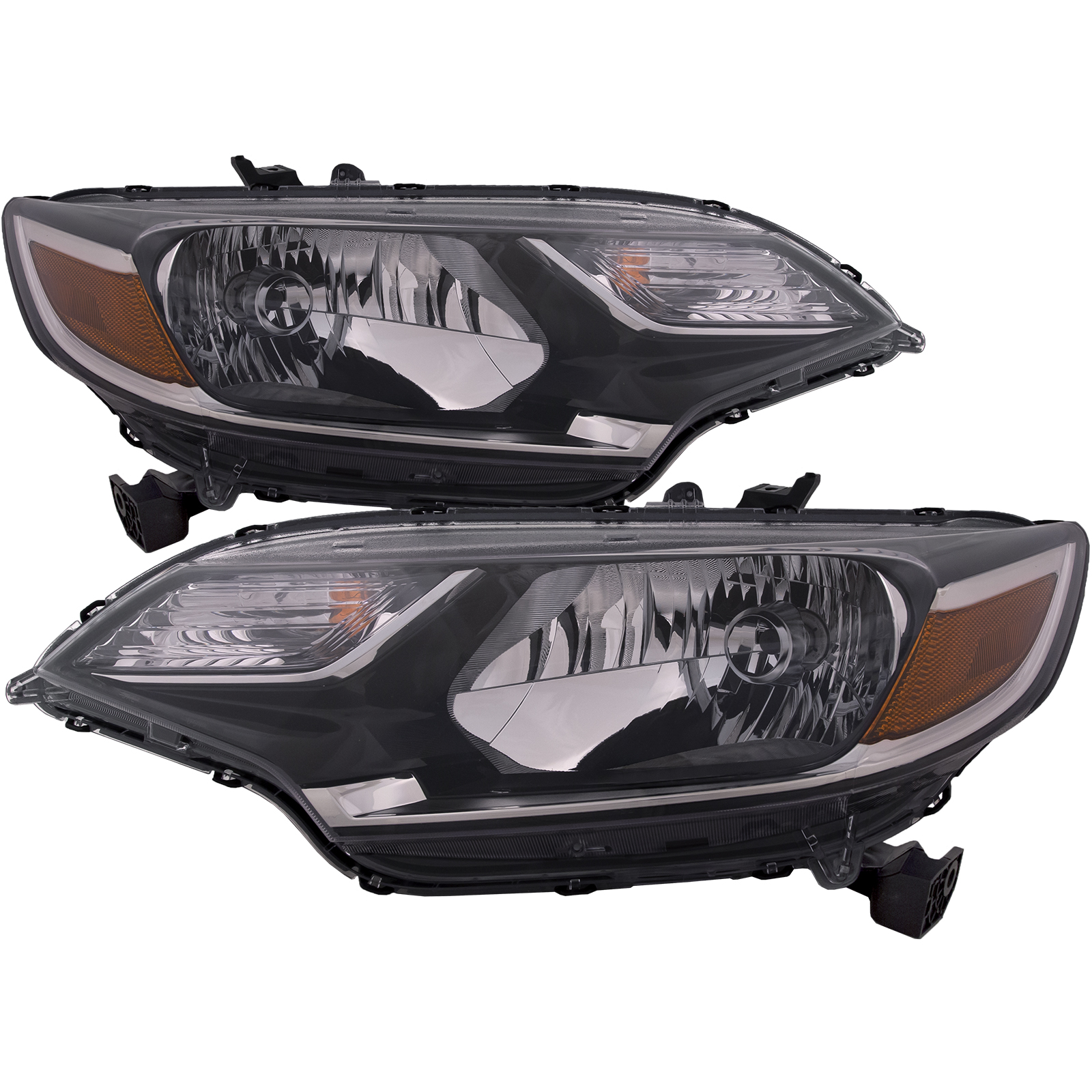 Headlight Set For 18-20 Honda Fit; CAPA Certified