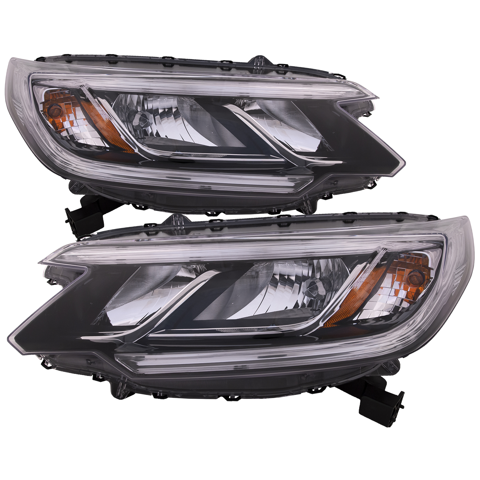 Headlight Set For 15-16 Honda CR-V; CAPA Certified
