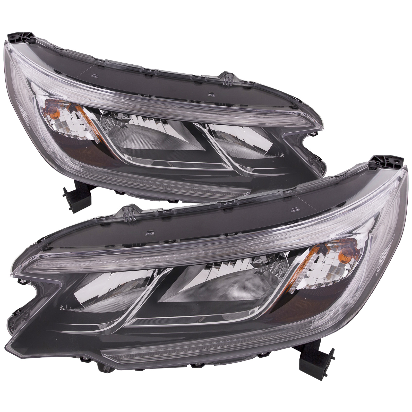 Headlight Set For 15-16 Honda CR-V; CAPA Certified