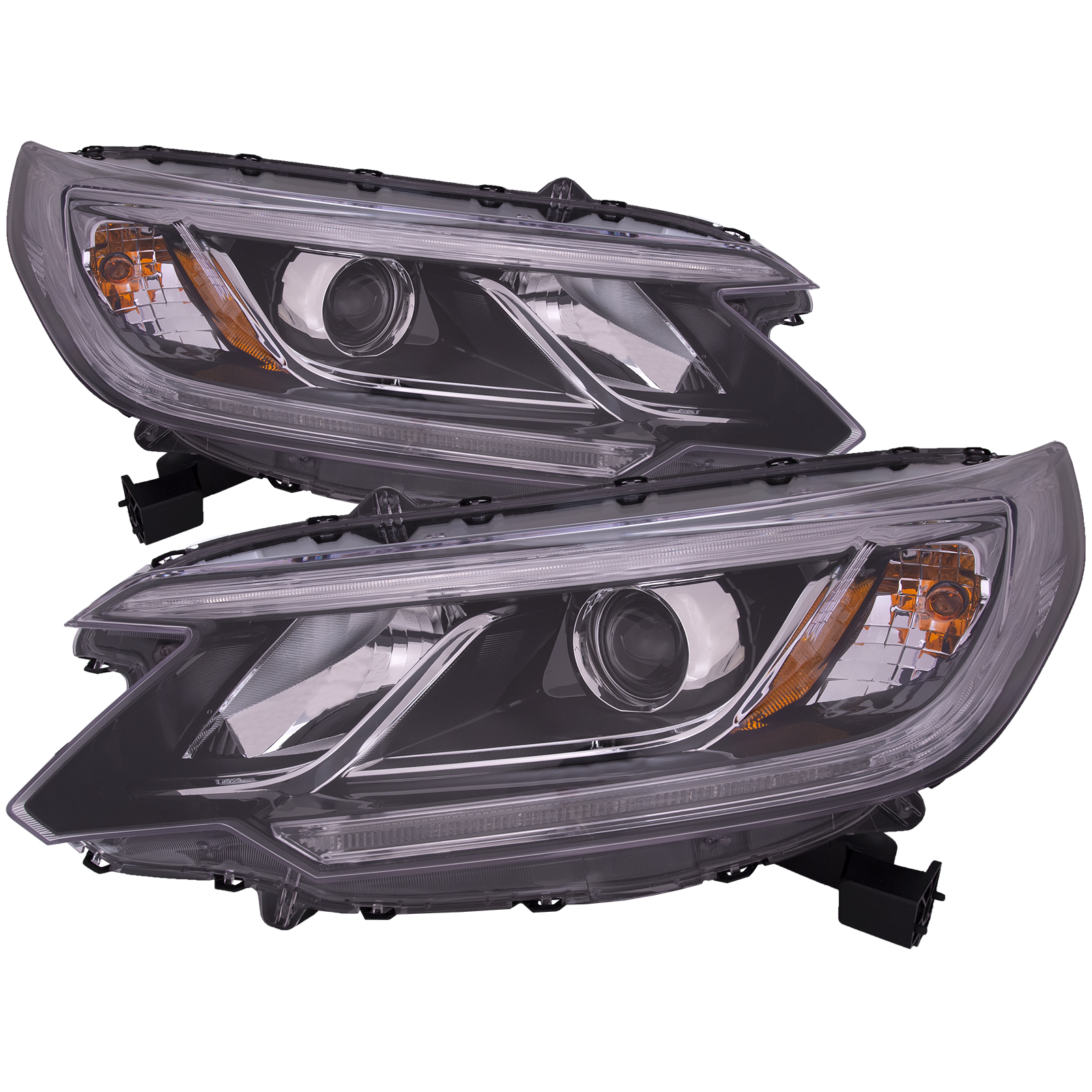 Headlight Set For 15-16 Honda CR-V; CAPA Certified