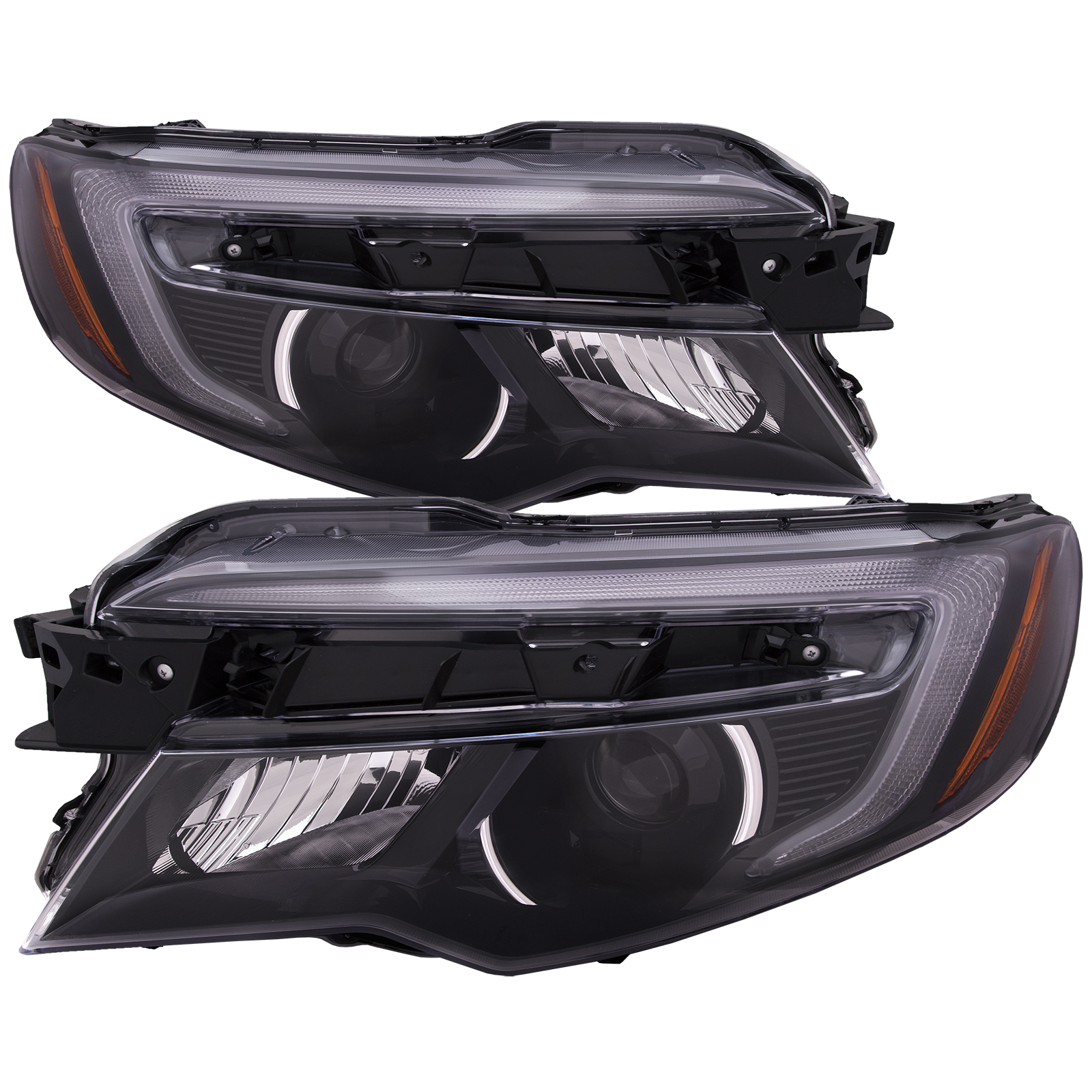 Headlight Set For 16-18 Honda Pilot, 17-20 Honda Ridgeline; CAPA Certified