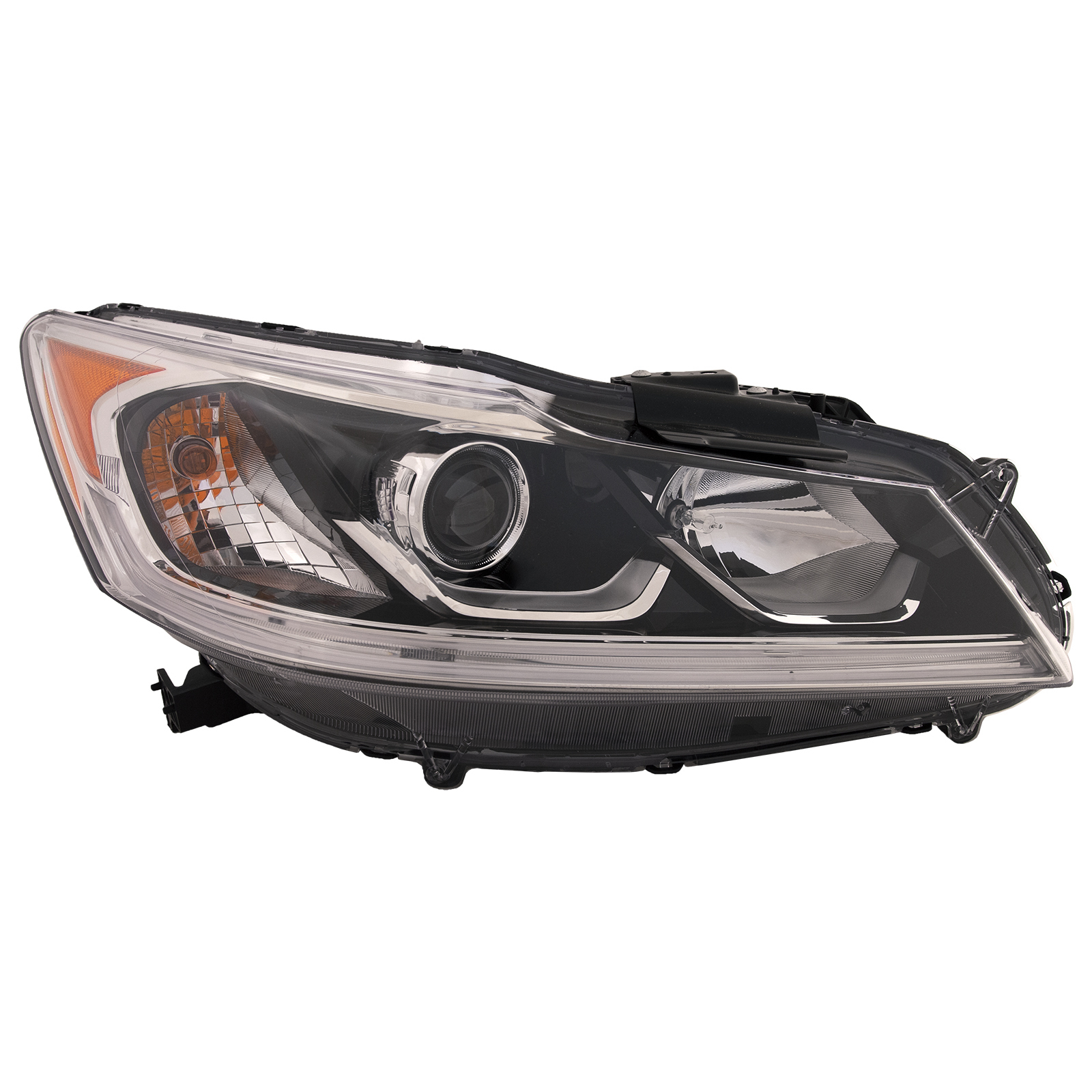 Right Passenger Side Headlight For 16-17 Honda Accord; CAPA Certified