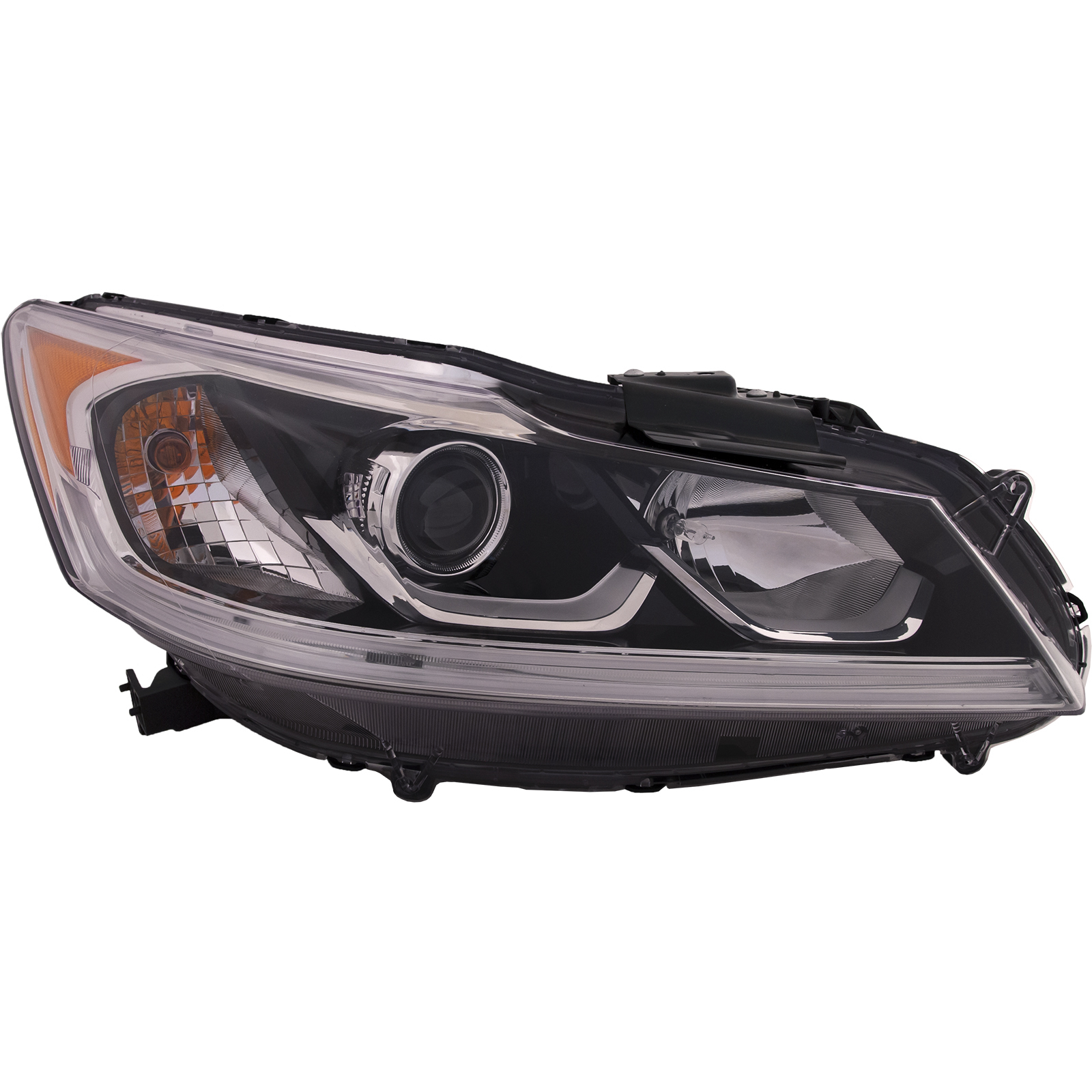 Right Passenger Side Headlight For 16-17 Honda Accord; CAPA Certified