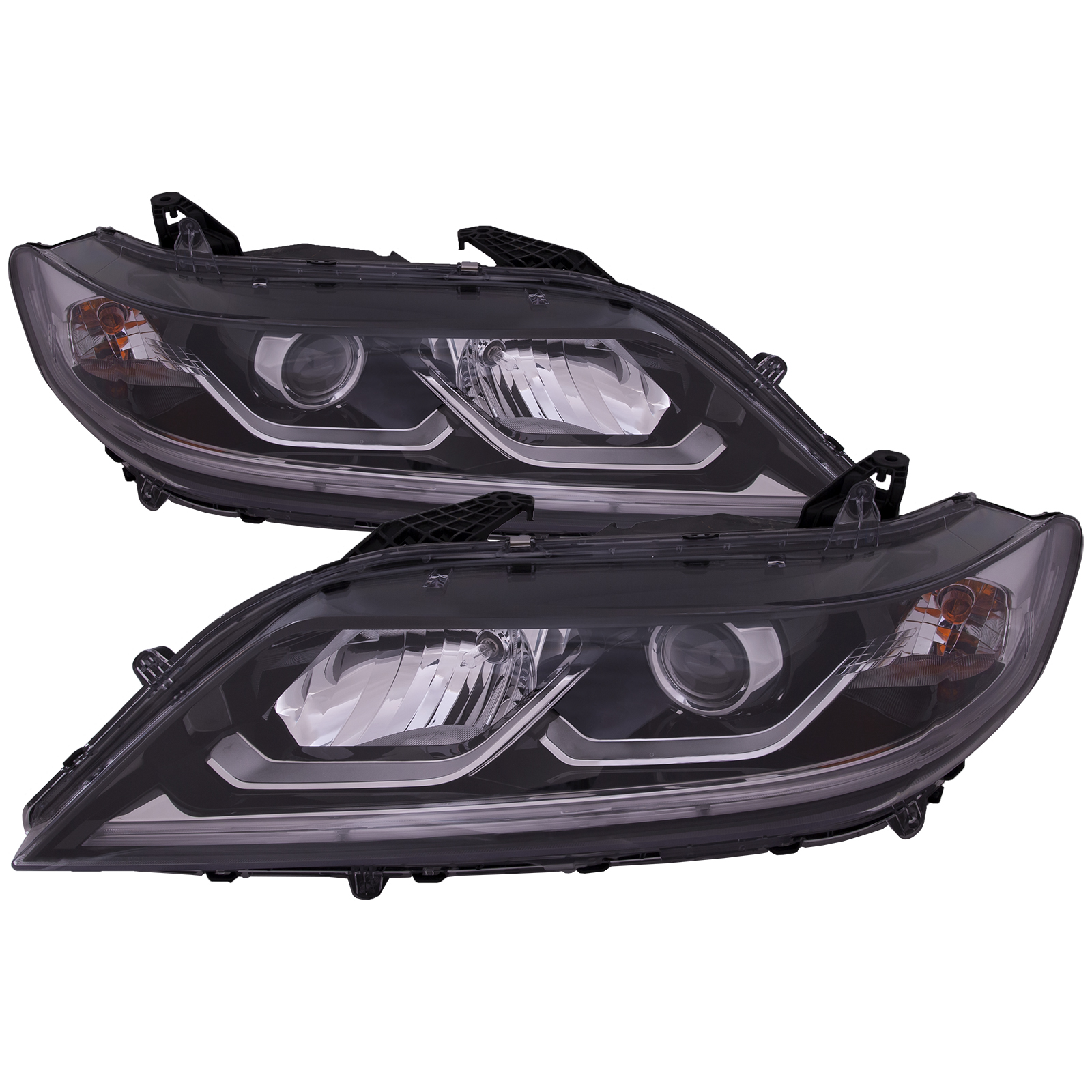 Headlight Set For 16-17 Honda Accord; CAPA Certified