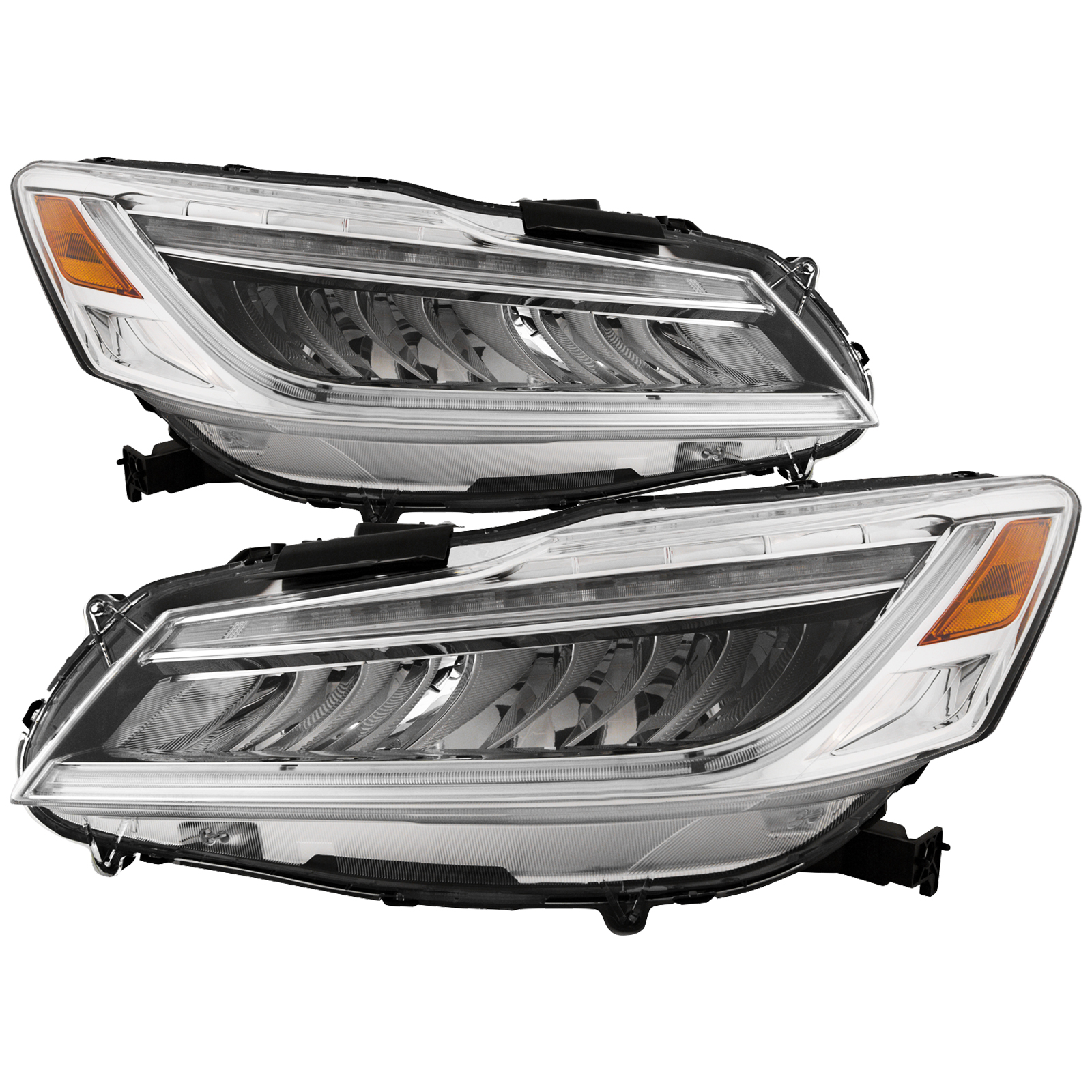 Headlight Set For 17 Honda Accord; CAPA Certified