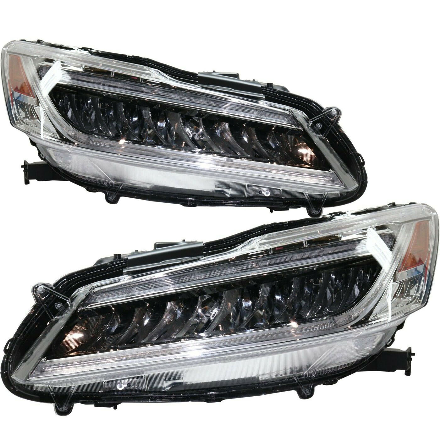 Headlight Set For 16-17 Honda Accord; CAPA Certified