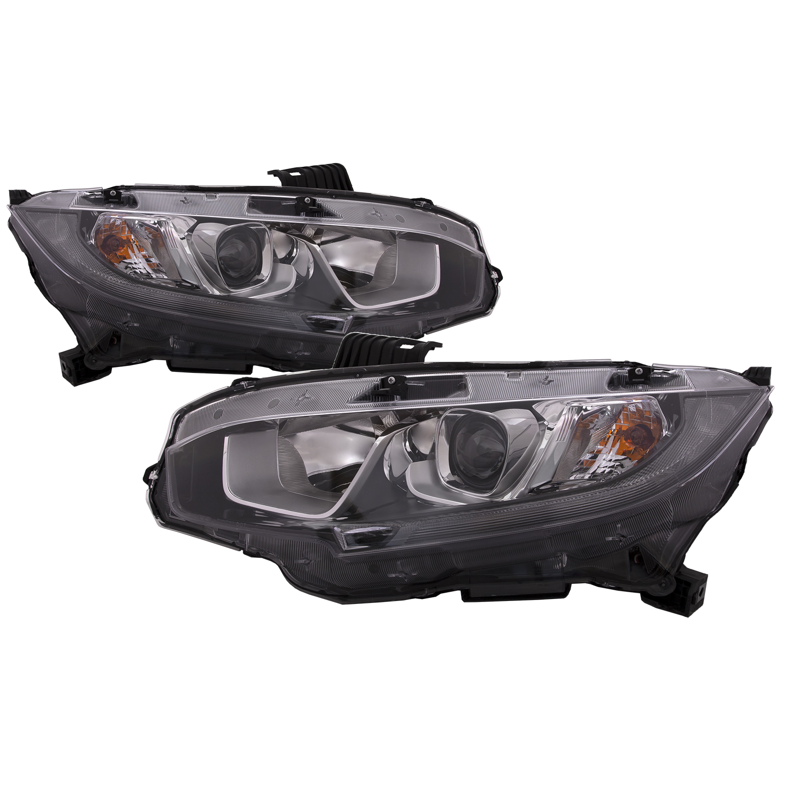 Headlight Set For 16-20 Honda Civic