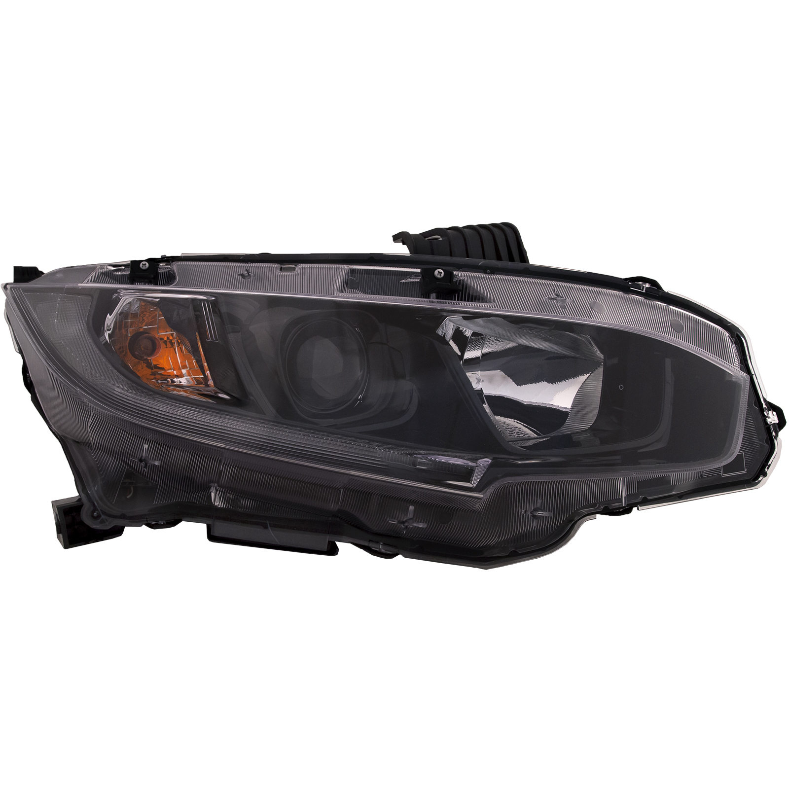 Right Passenger Side Headlight For 19-21 Honda Civic; CAPA Certified
