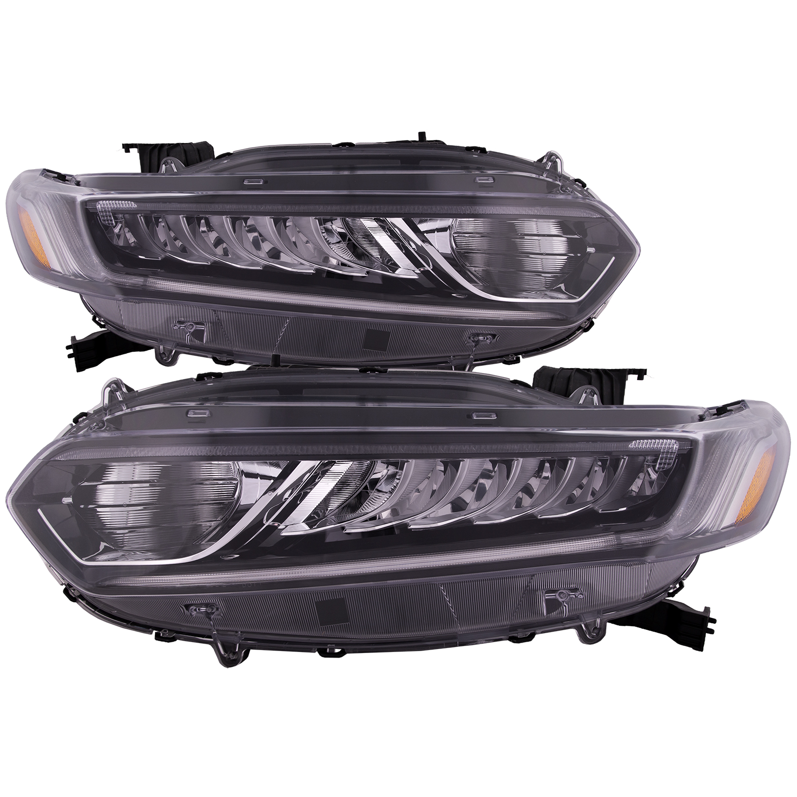 Headlight Set For 18-22 Honda Accord; CAPA Certified
