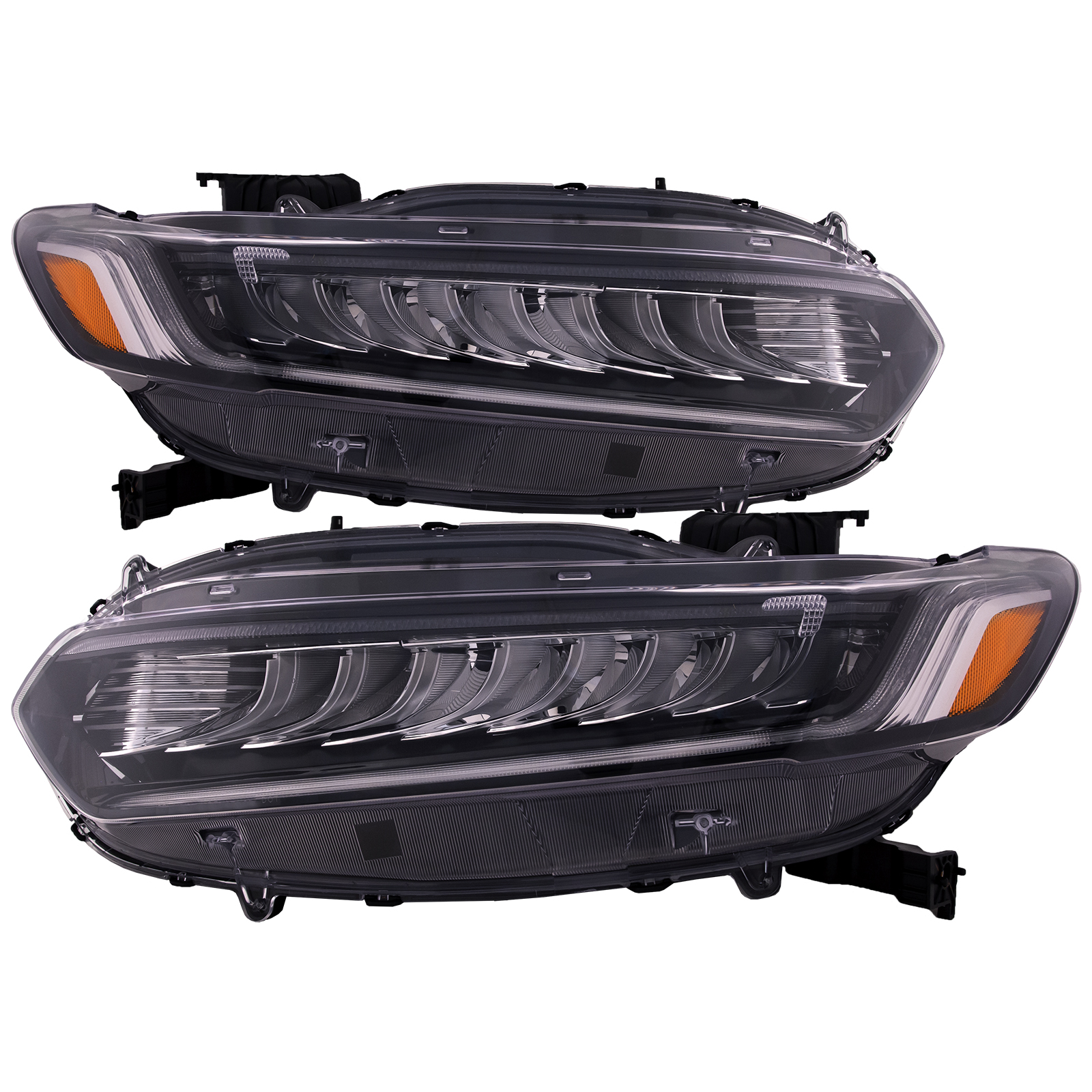 Headlight Set For 18-20 Honda Accord; CAPA Certified