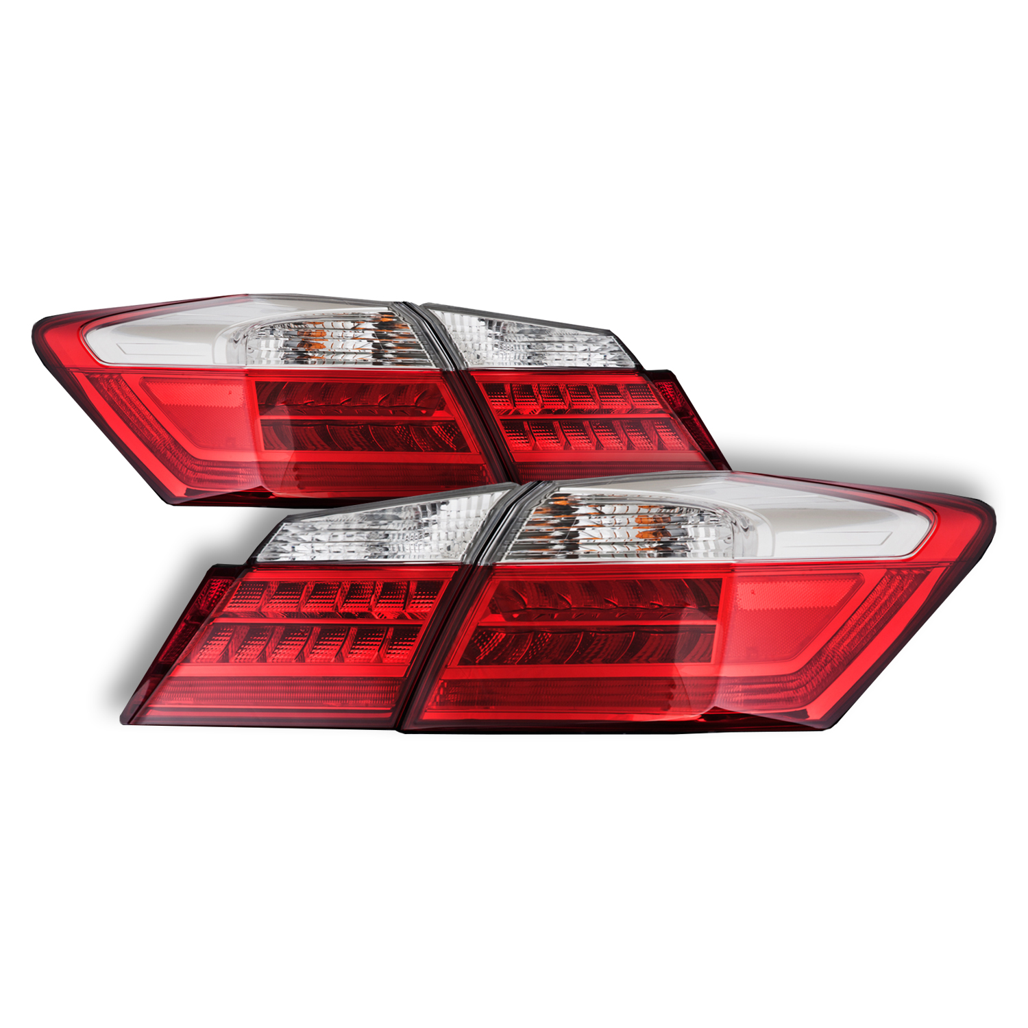 Tail Light Set For 13-15 Honda Accord; CAPA Certified
