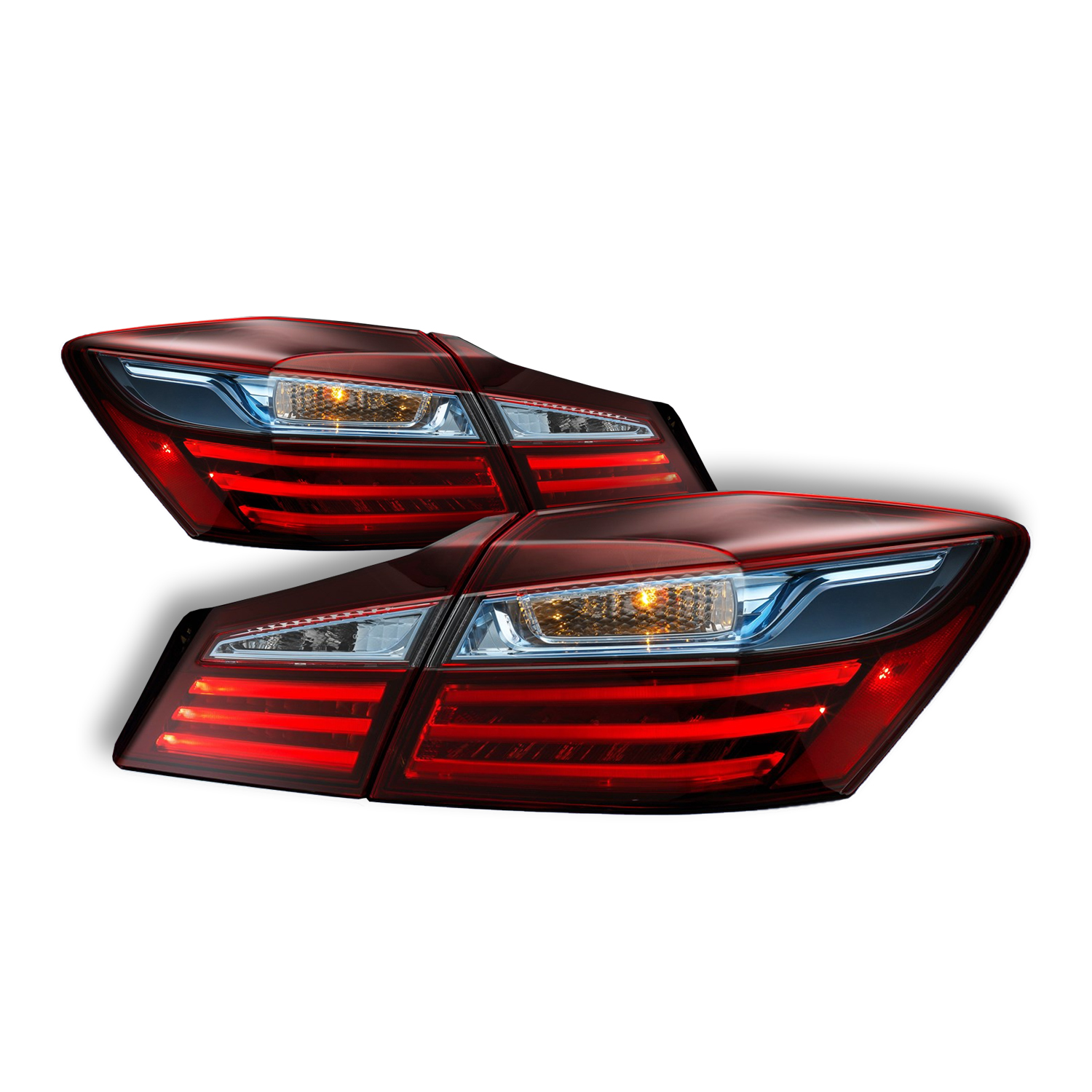 Tail Light Set For 16-17 Honda Accord; CAPA Certified