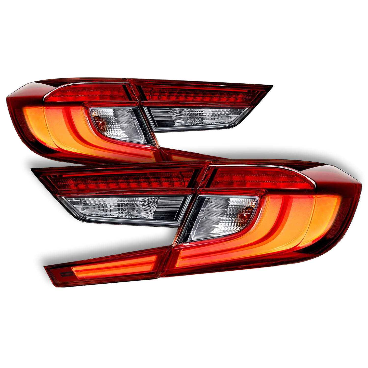 Tail Light Set For 18-20 Honda Accord; CAPA Certified