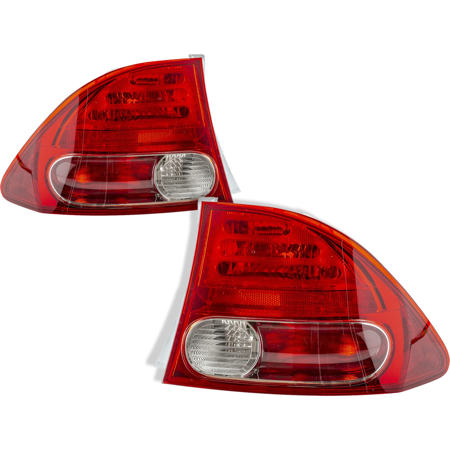 Tail Light Set For 06-08 Honda Civic; CAPA Certified