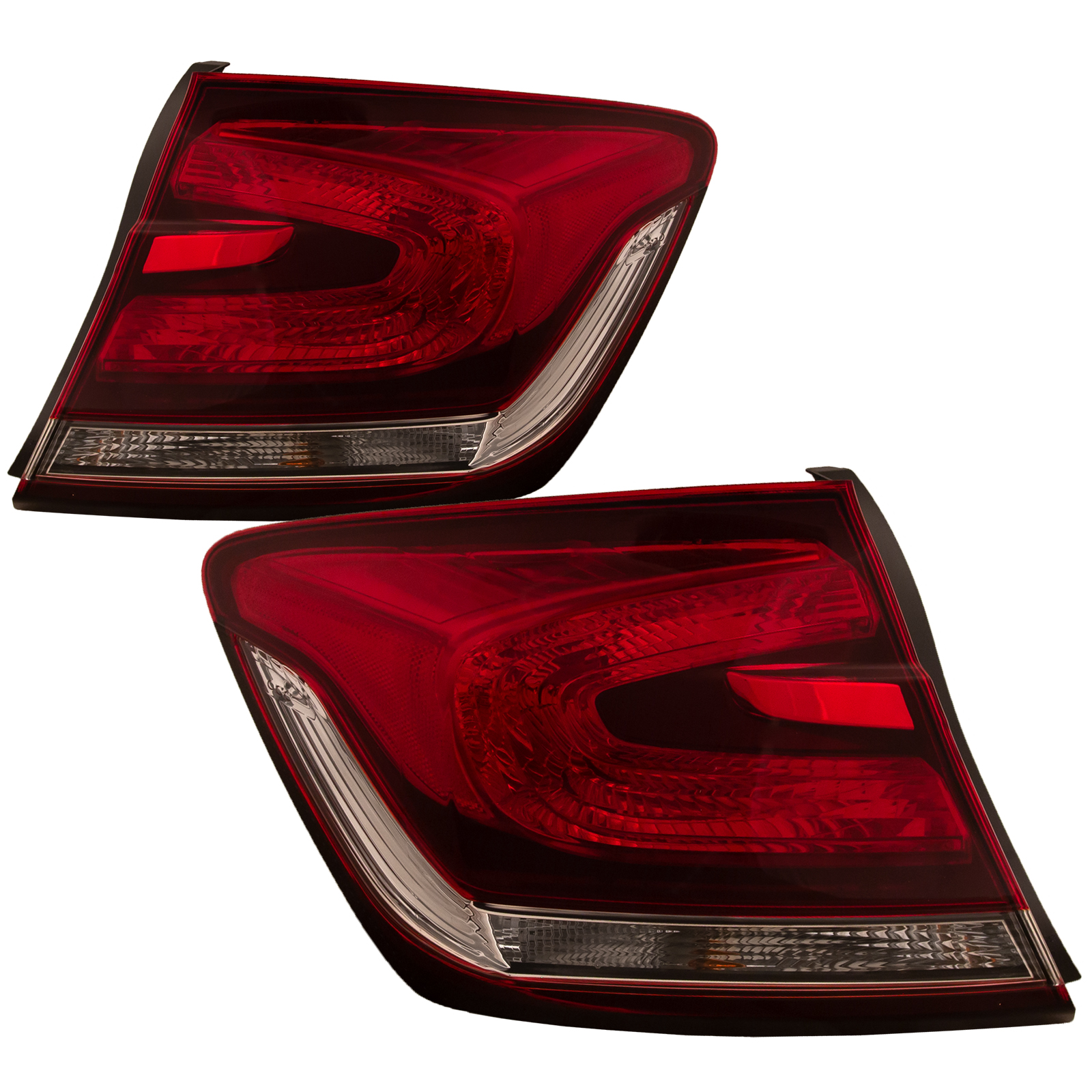 Tail Light Set For 13-15 Honda Civic; CAPA Certified