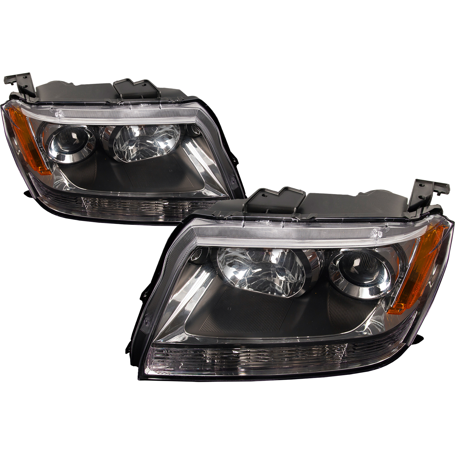 Headlight Set For 06-08 Suzuki Grand Vitara; CAPA Certified