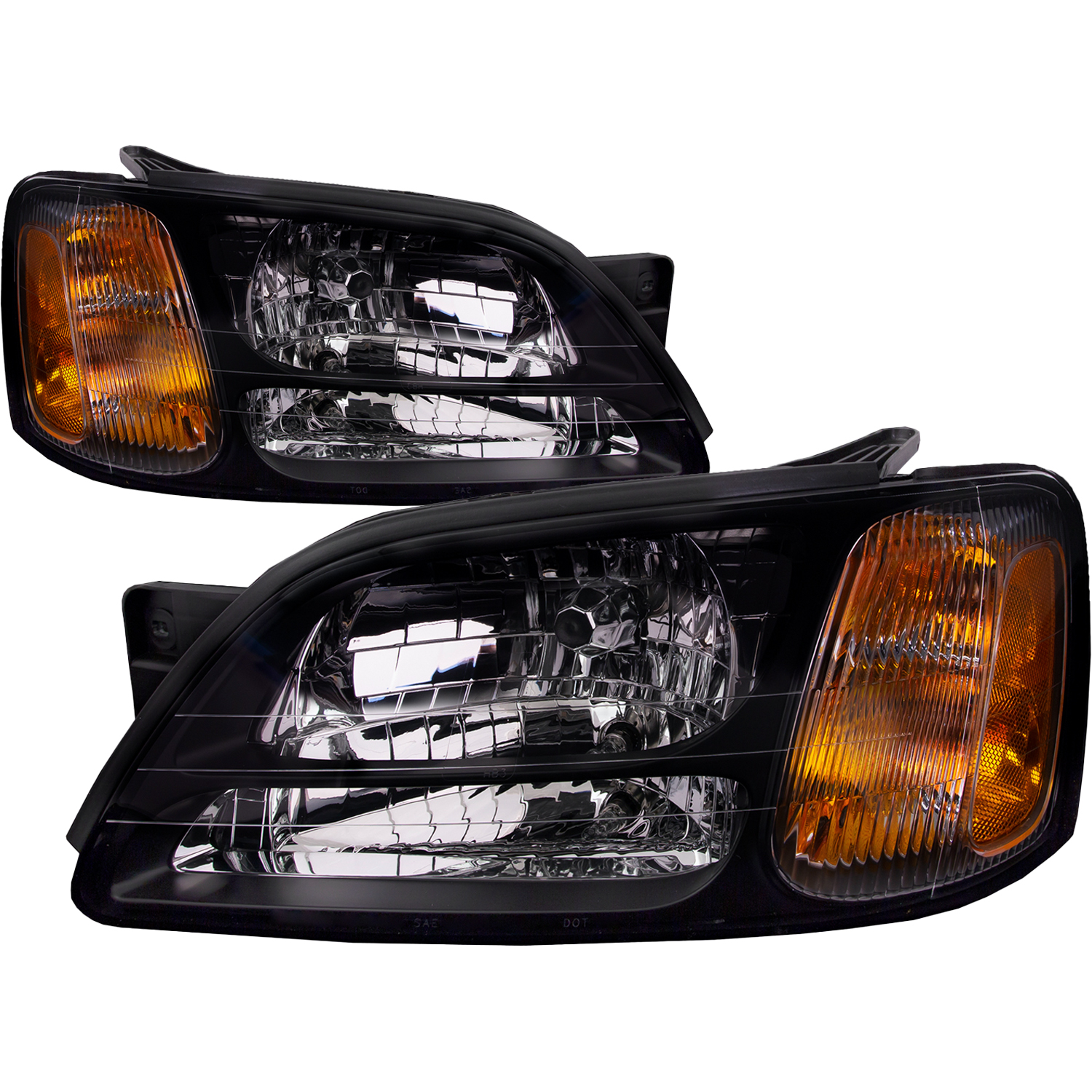 Headlight Set For 03-06 Subaru Baja, 00-04 Subaru Legacy, 00-04 Subaru Outback; CAPA Certified
