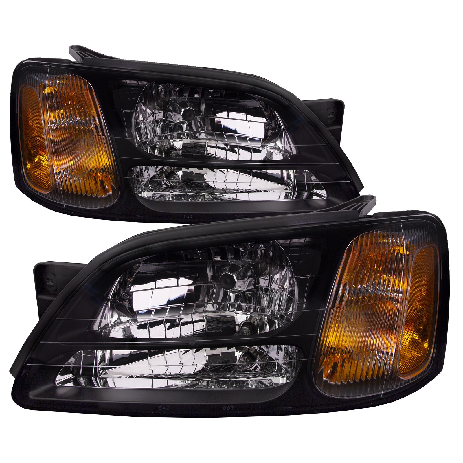 Headlight Set For 03-06 Subaru Baja, 00-04 Subaru Legacy