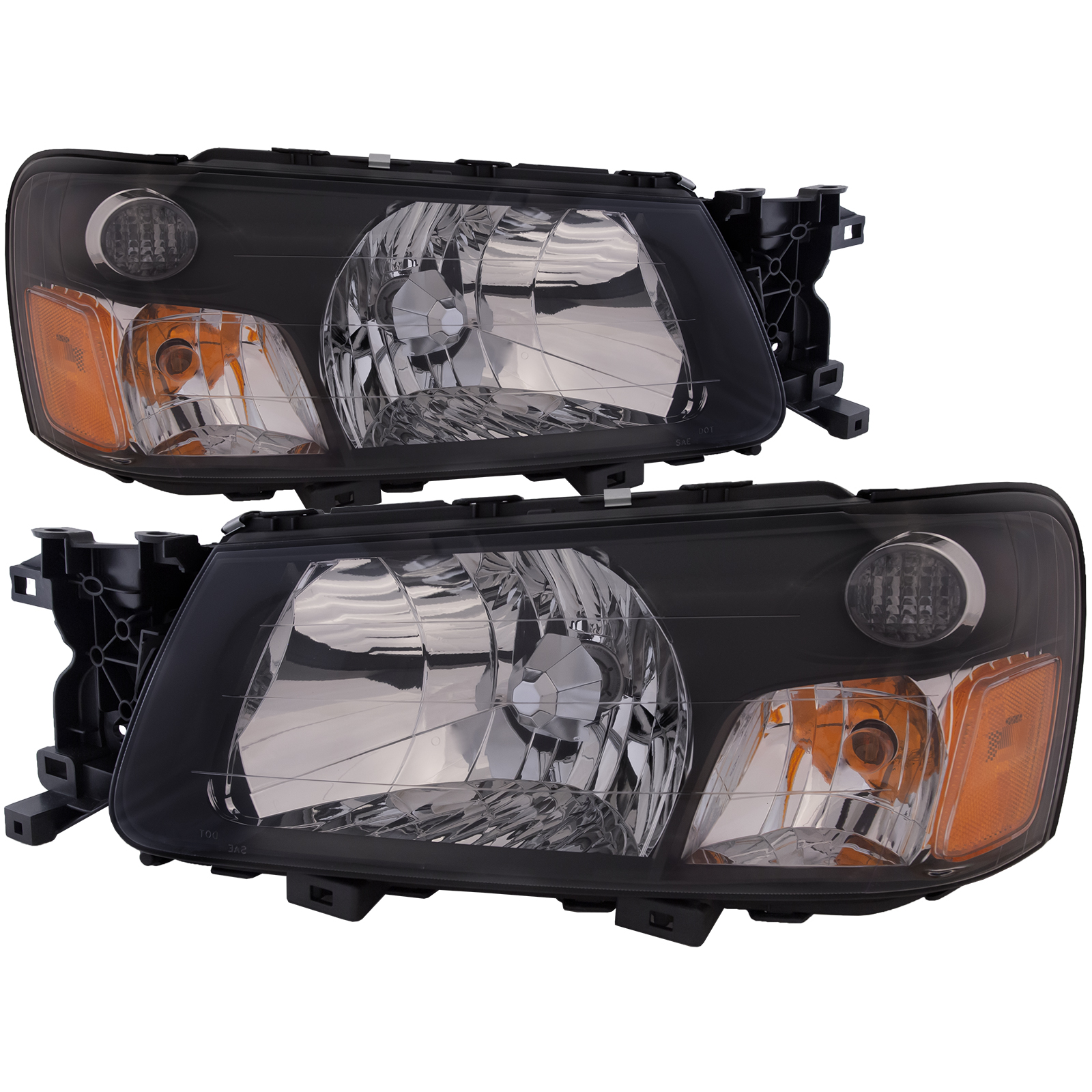 Headlight Set For 05 Subaru Forester; CAPA Certified