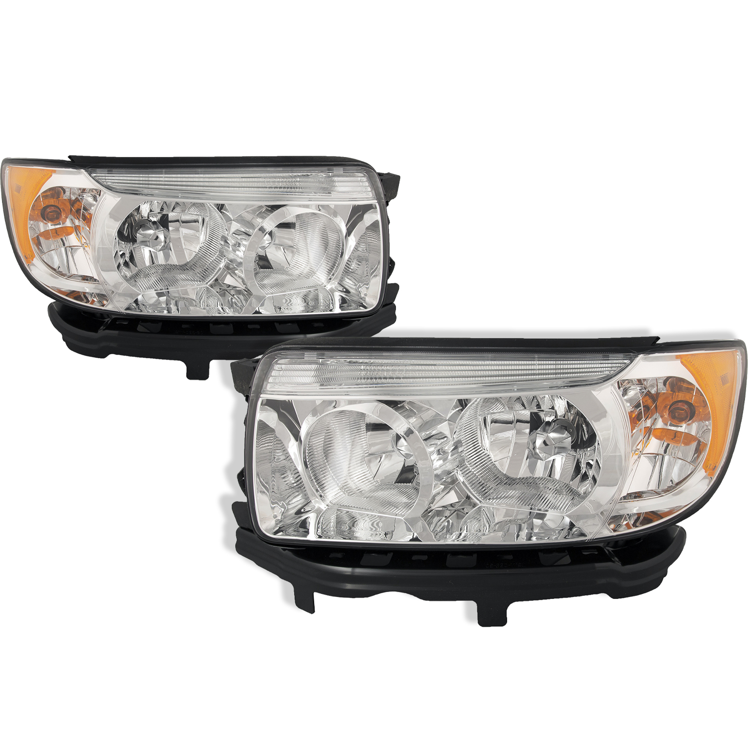 Headlight Set For 06-08 Subaru Forester; CAPA Certified