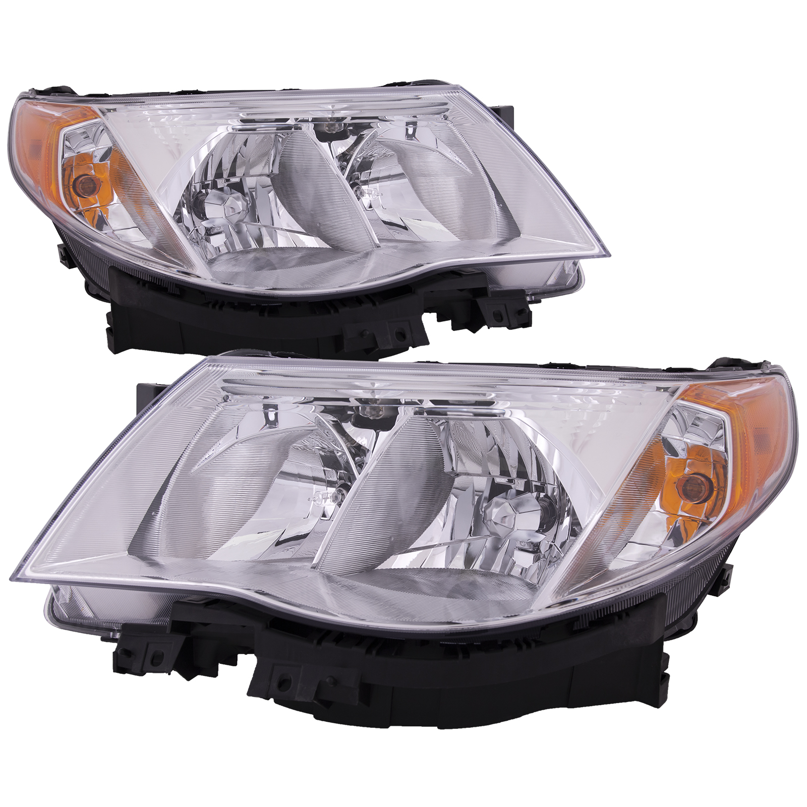 Headlight Set For 09-13 Subaru Forester; CAPA Certified