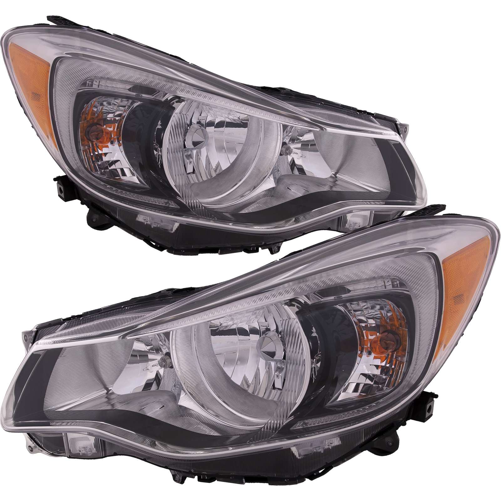 Headlight Set For 16-17 Subaru Crosstrek; CAPA Certified