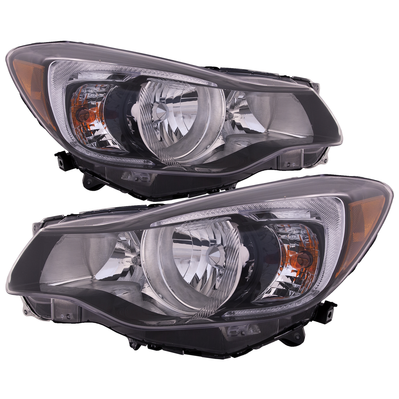 Headlight Set For 15-16 Subaru Impreza; CAPA Certified