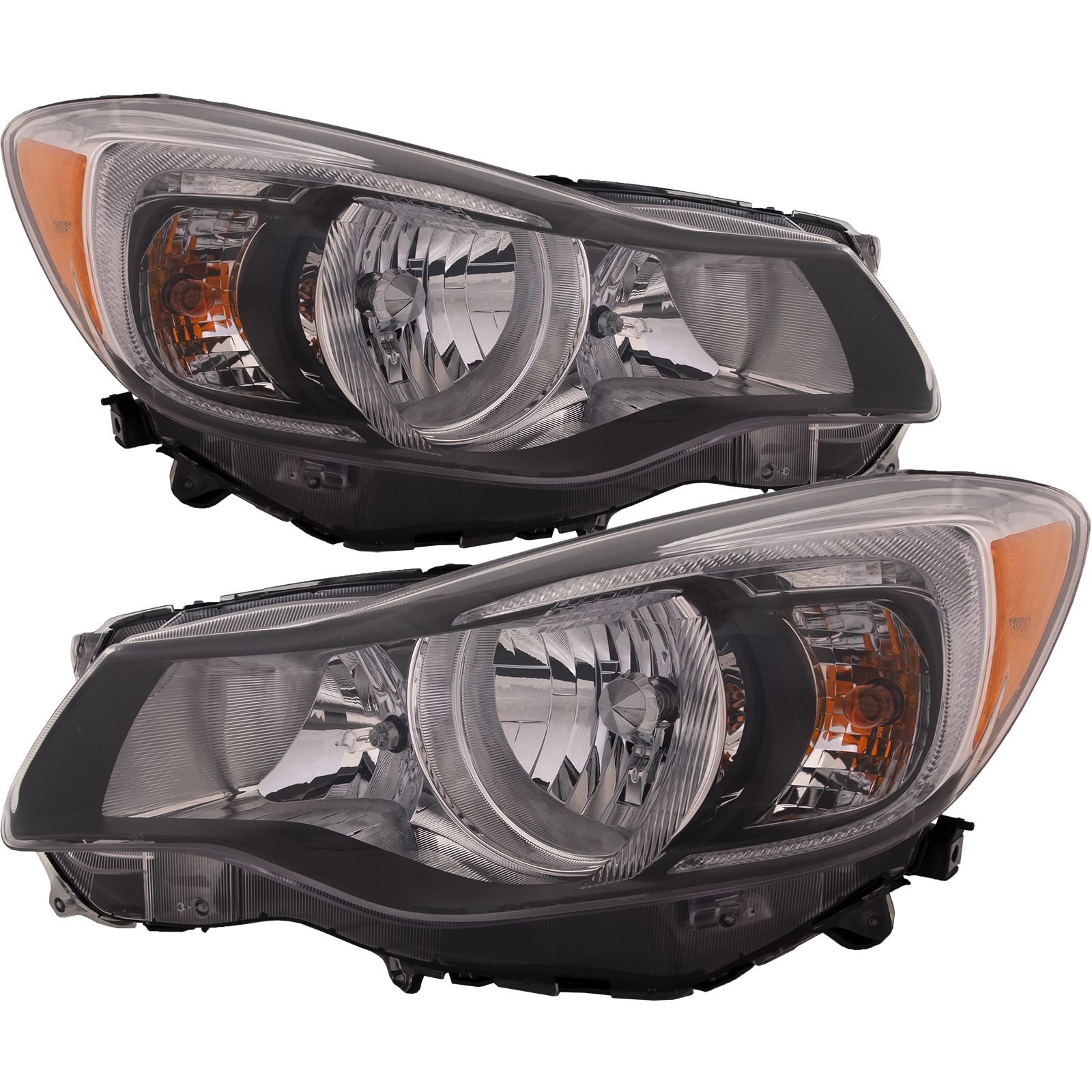 Headlight Set For 14 Subaru Impreza, 14-15 Subaru XV Crosstrek; CAPA Certified