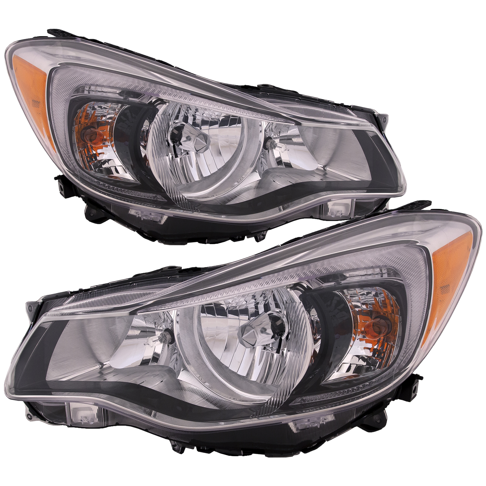Headlight Set For 16-17 Subaru Crosstrek; CAPA Certified