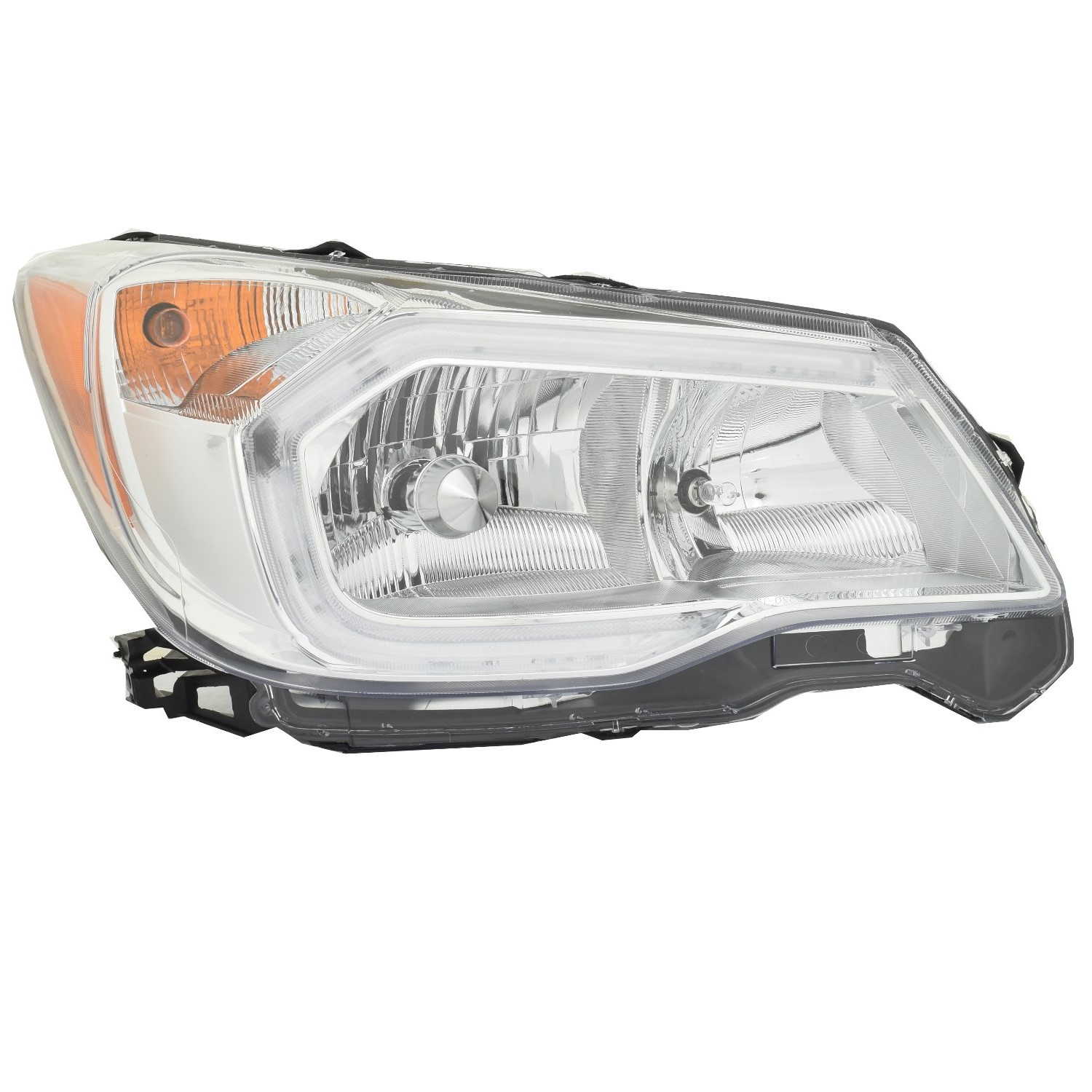 Right Passenger Side Headlight For 14-16 Subaru Forester; CAPA Certified