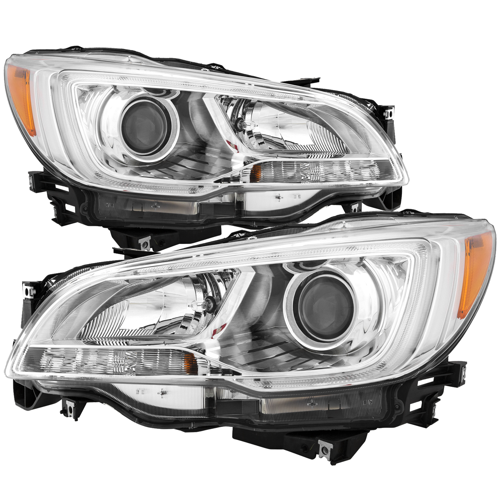 Headlight Set For 15-17 Subaru Legacy; CAPA Certified
