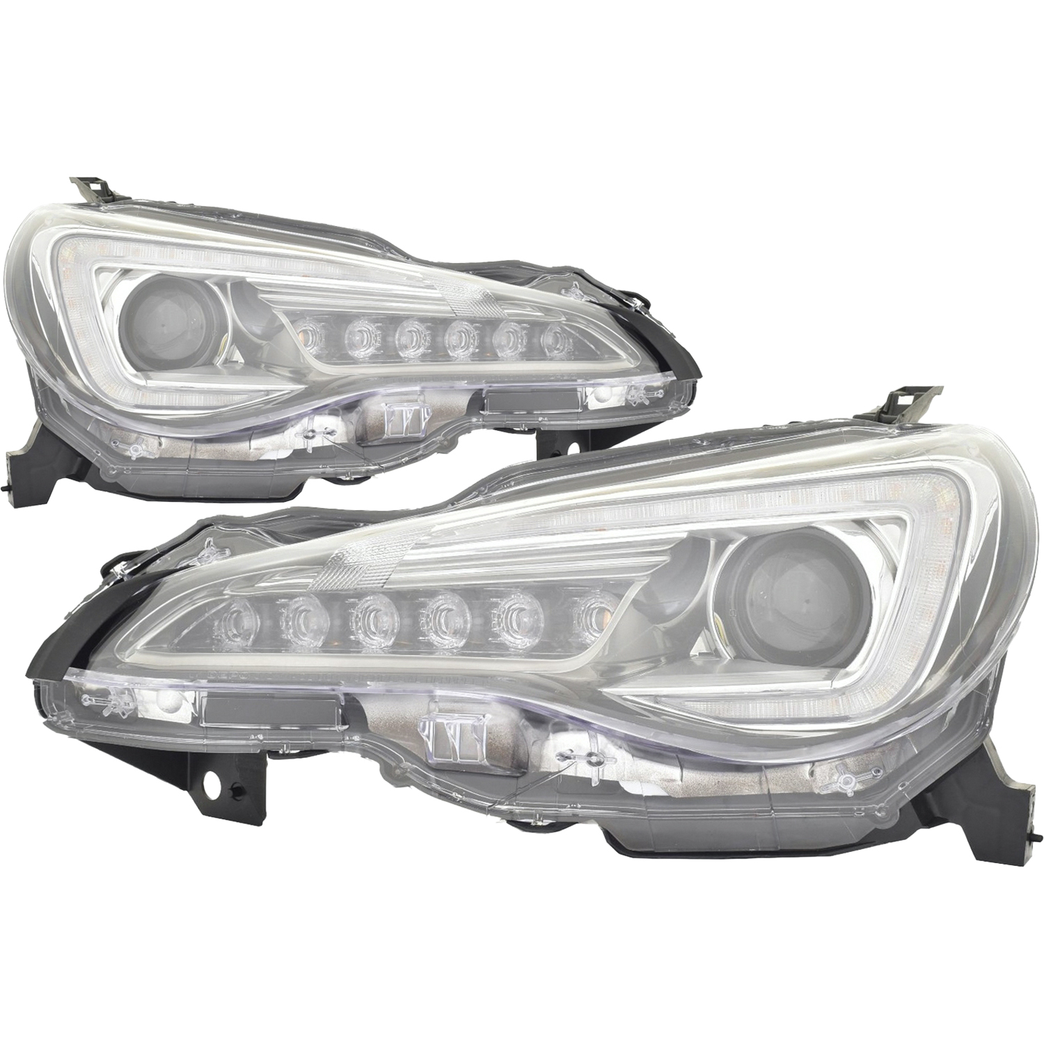 Headlight Set For 17-20 Subaru BRZ; CAPA Certified