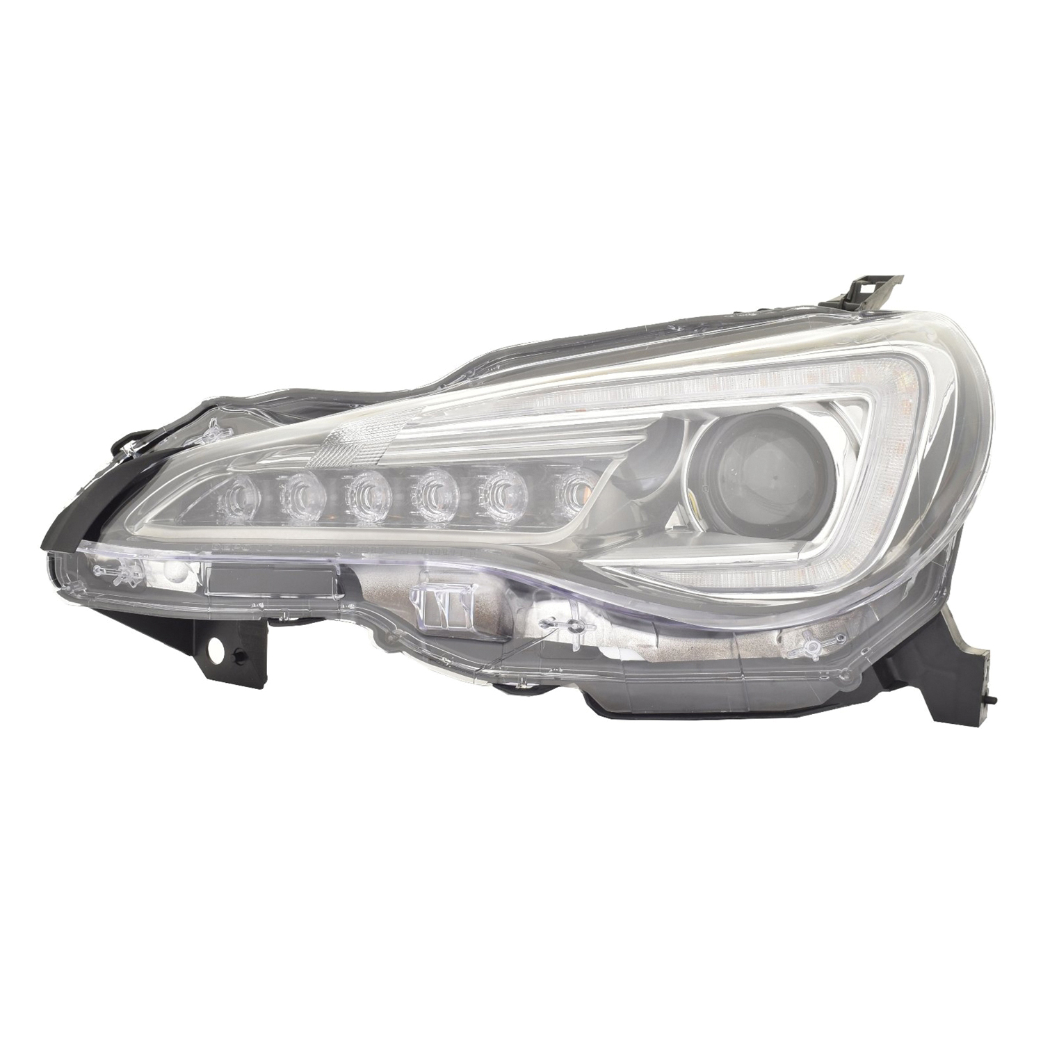 Right Passenger Side Headlight For 17-20 Subaru BRZ; CAPA Certified