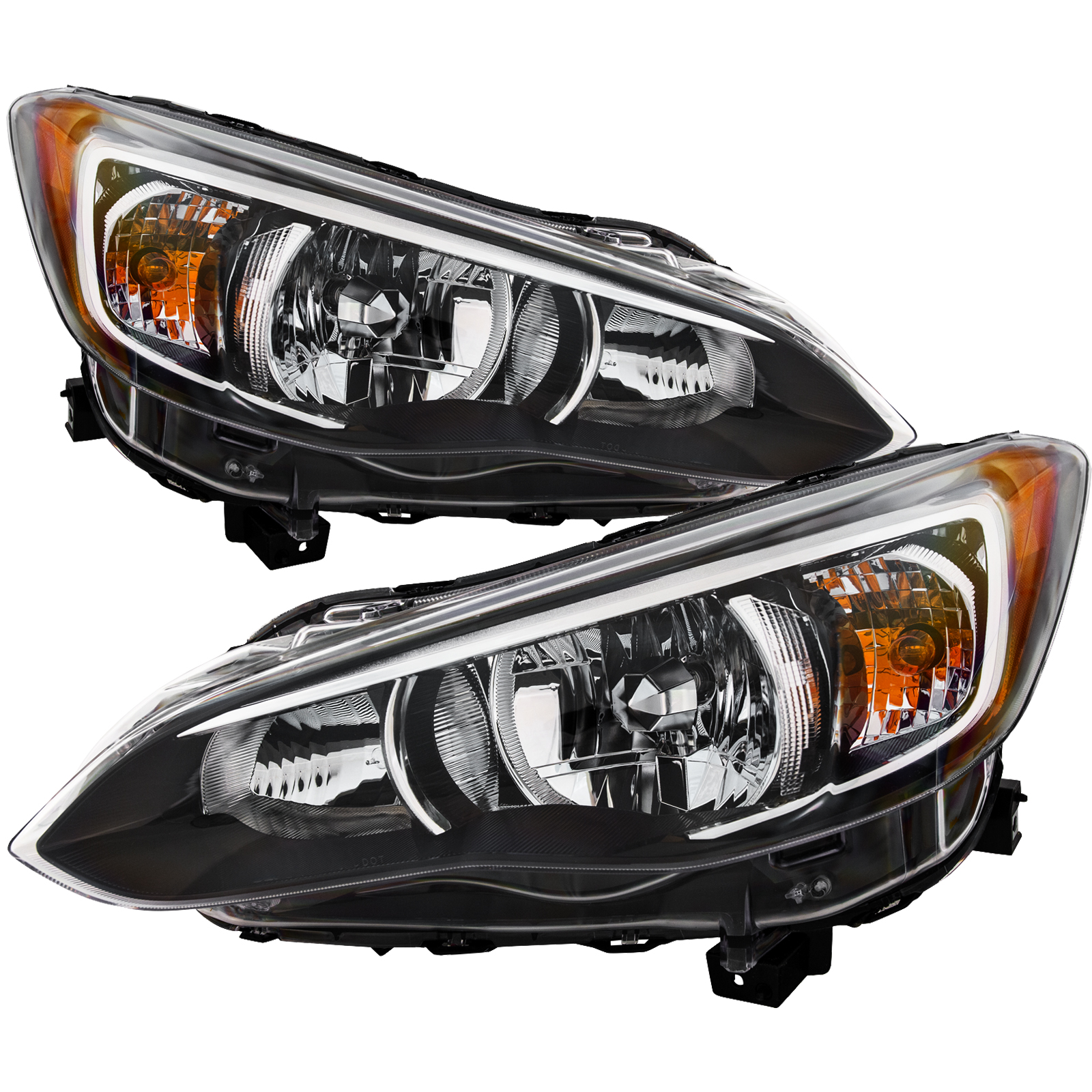 Headlight Set For 17-21 Subaru Impreza; CAPA Certified