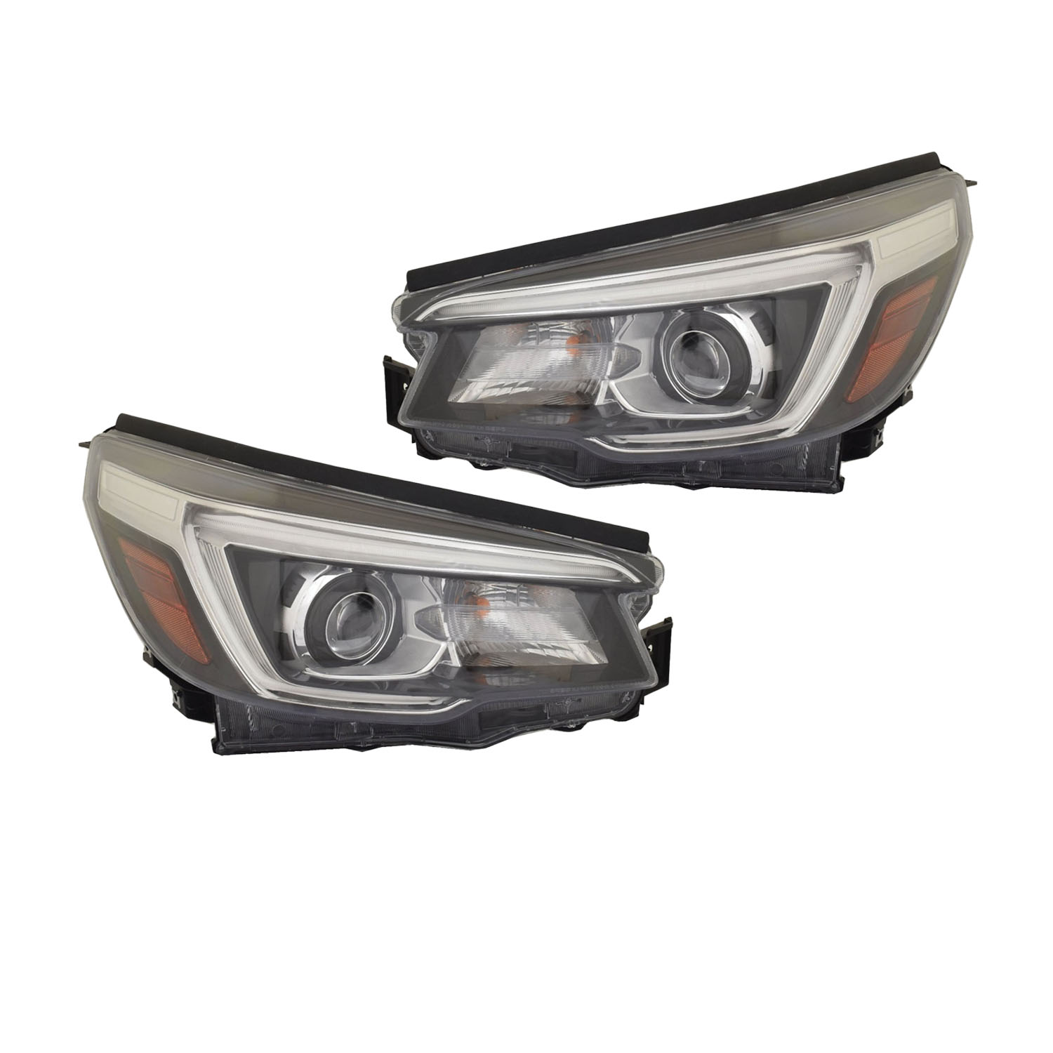 Headlight Set For 19-20 Subaru Forester; CAPA Certified