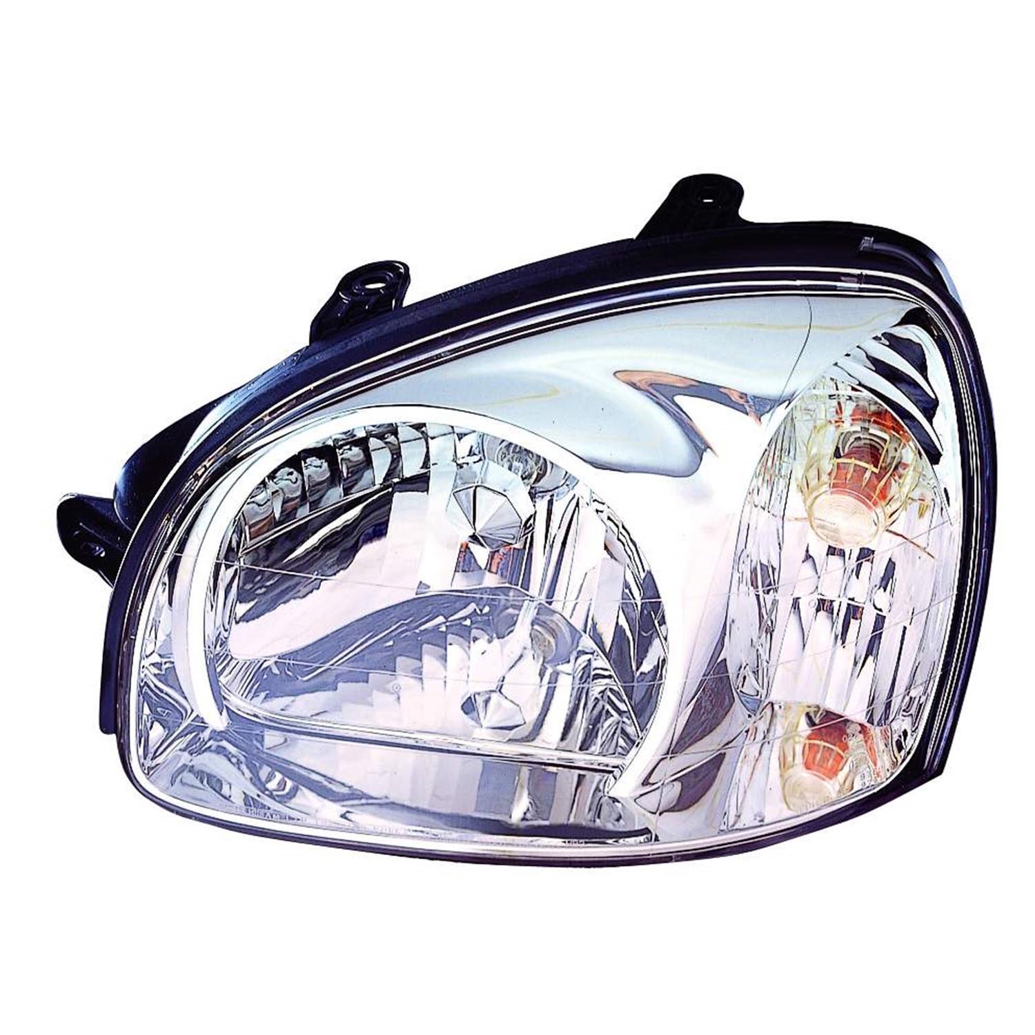 Left Driver Side Headlight For 03-06 Hyundai Santa Fe; CAPA Certified