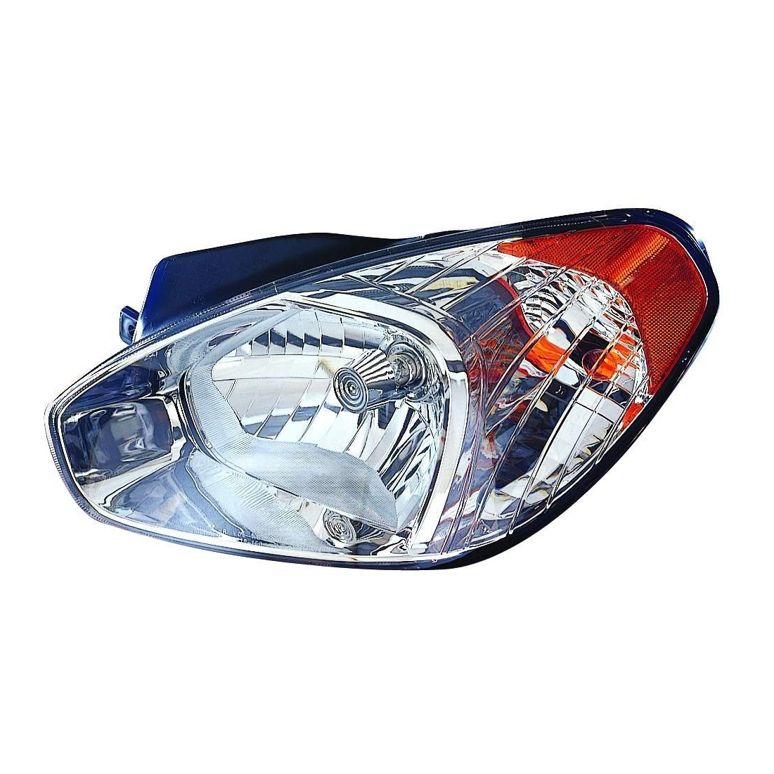 Left Driver Side Headlight For 07-11 Hyundai Accent; CAPA Certified