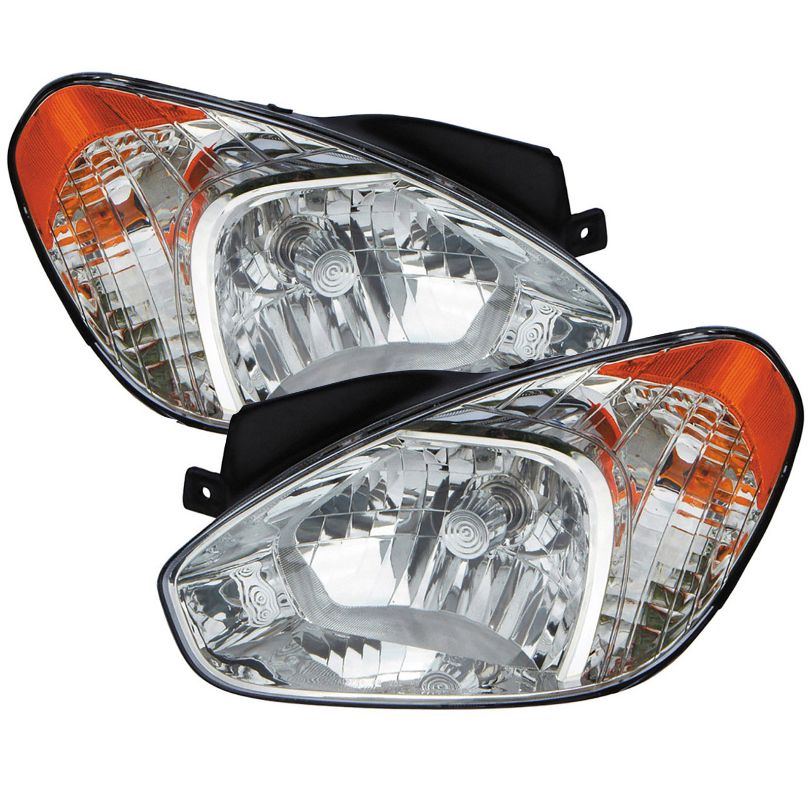 Headlight Set For 06-11 Hyundai Accent