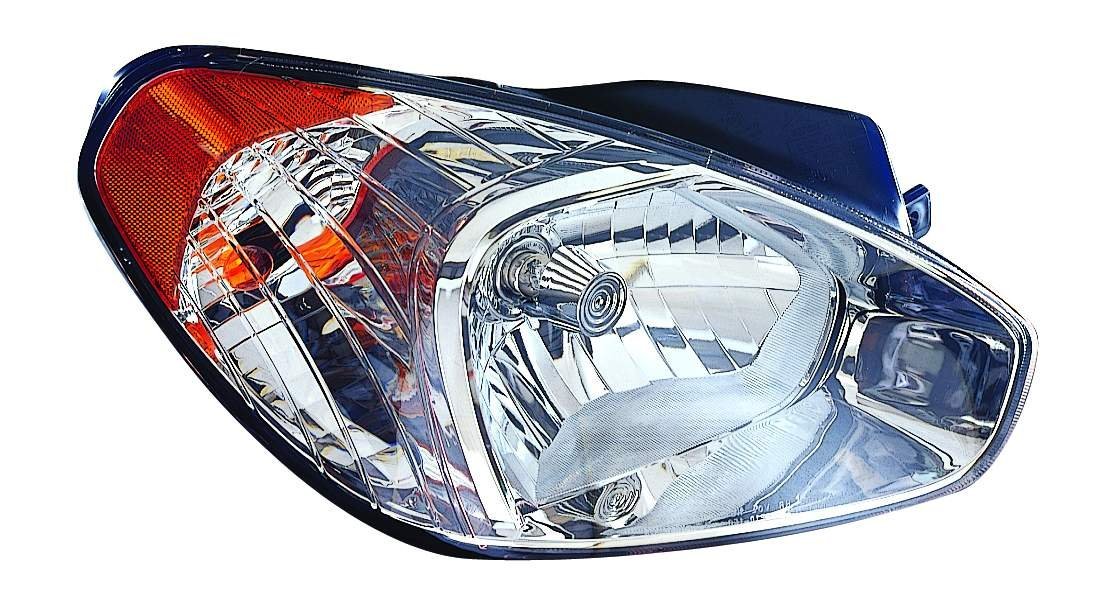 Right Passenger Side Headlight For 07-11 Hyundai Accent; CAPA Certified