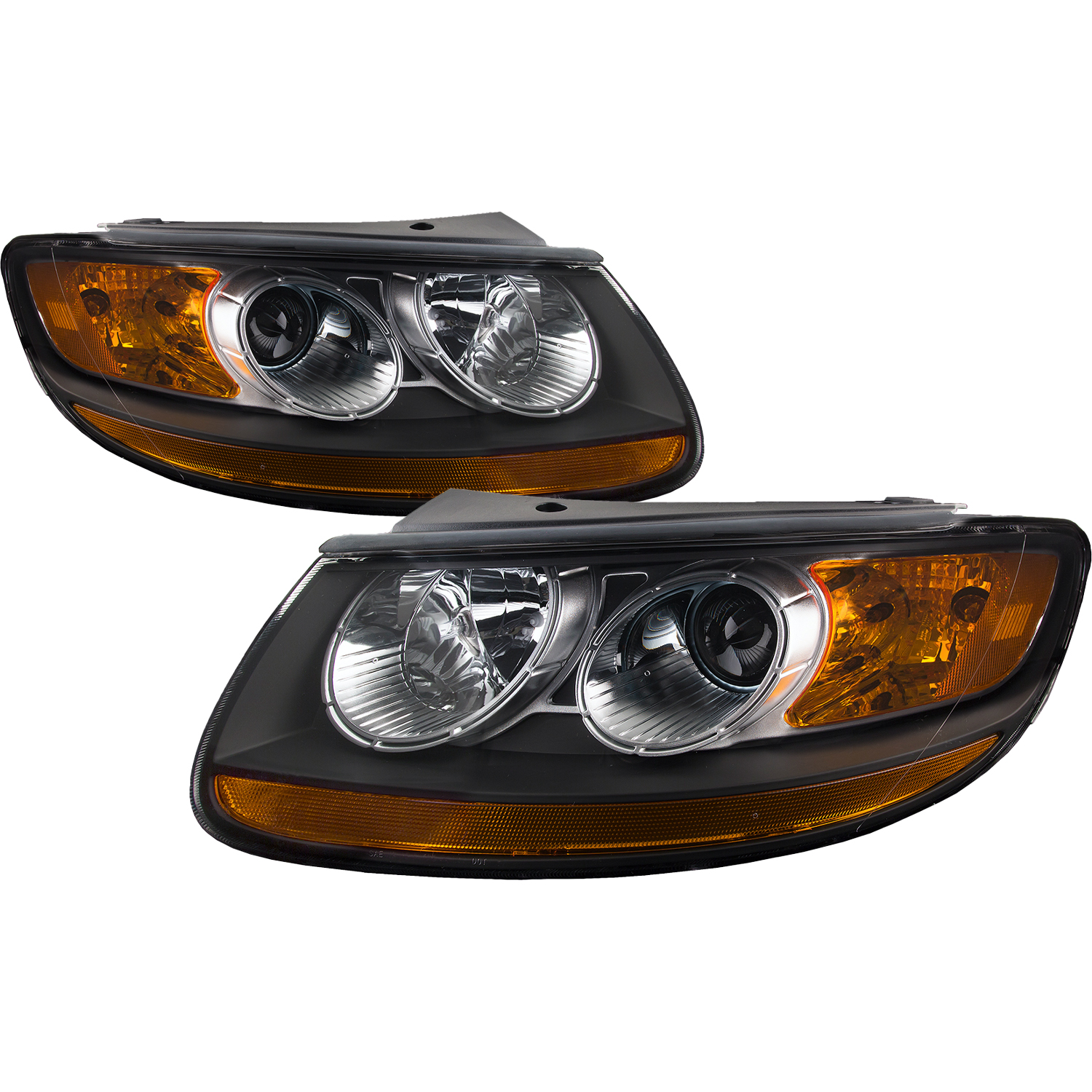 Headlight Set For 07-09 Hyundai Santa Fe; CAPA Certified