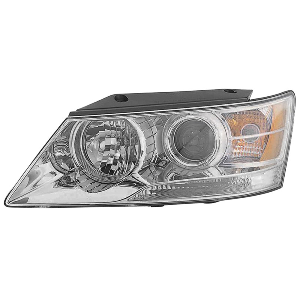 Left Driver Side Headlight For 09-10 Hyundai Sonata; CAPA Certified