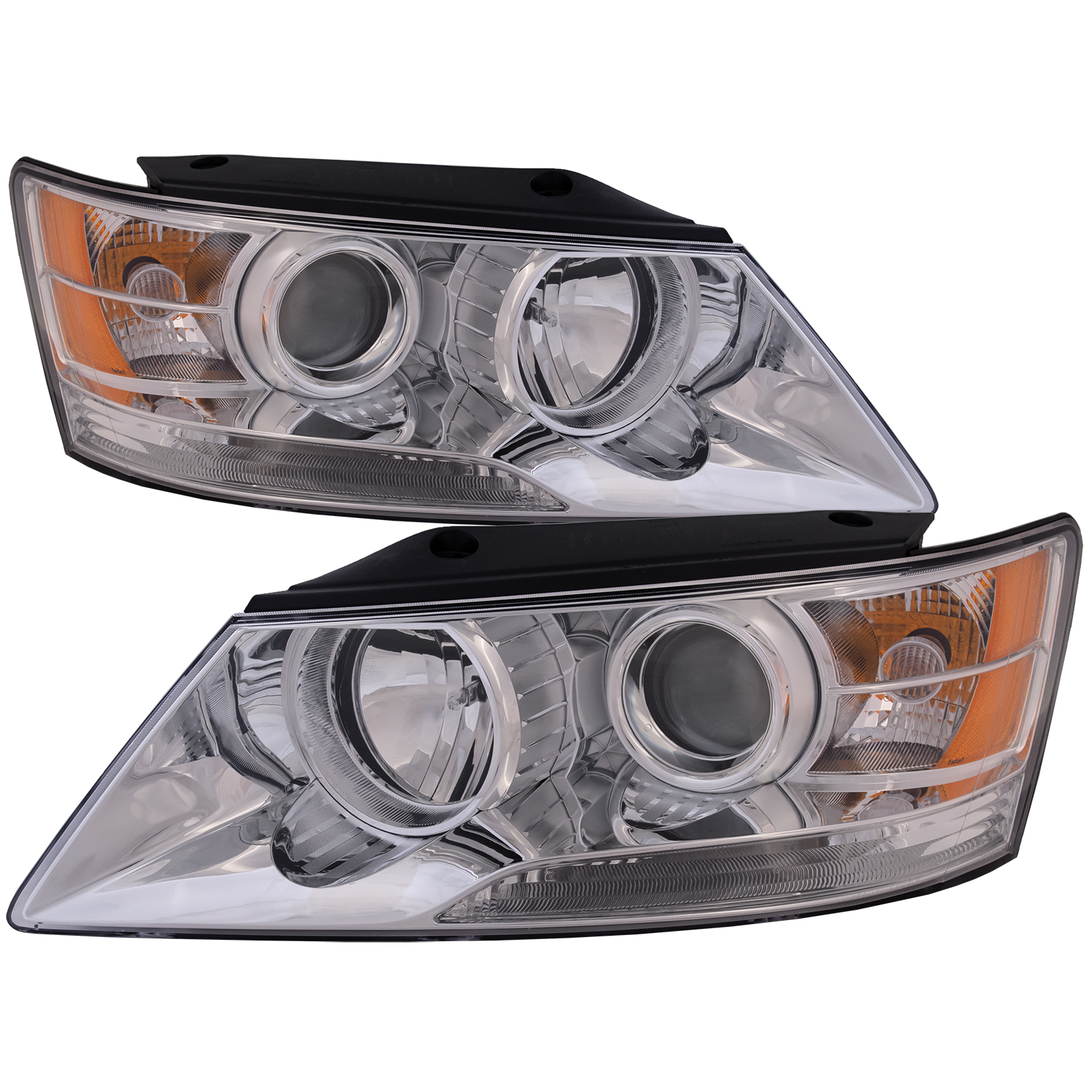 Headlight Set For 09-10 Hyundai Sonata; CAPA Certified