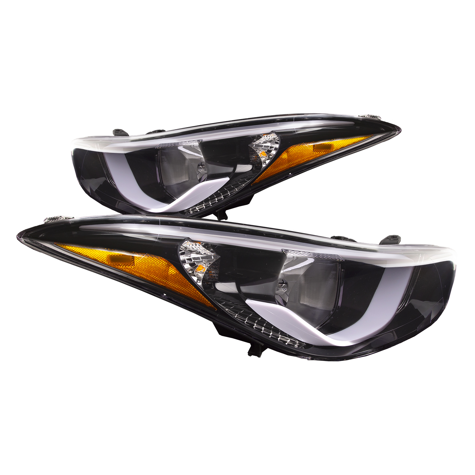 Headlight Set For 14-16 Hyundai Elantra