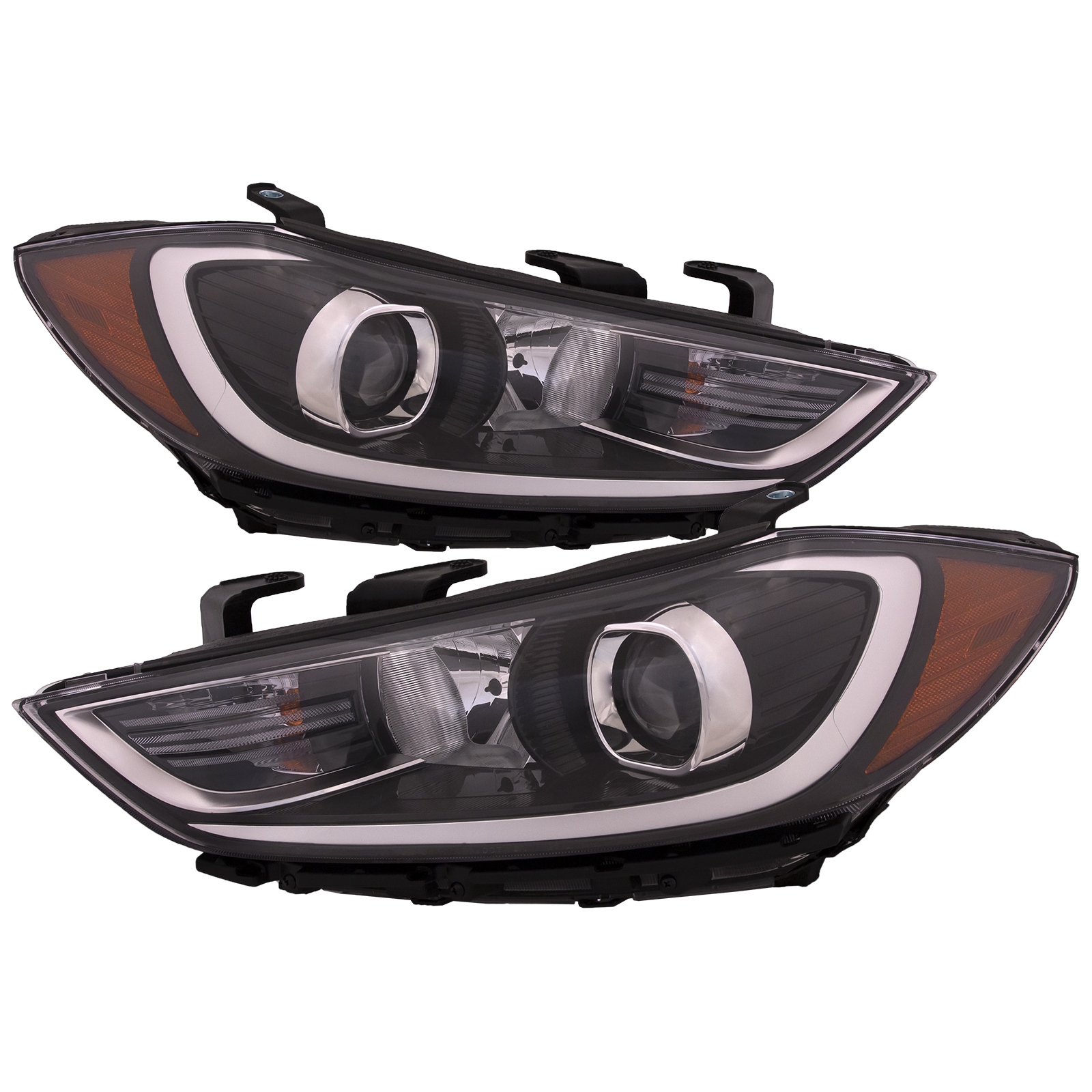 Headlight Set For 17-18 Hyundai Elantra